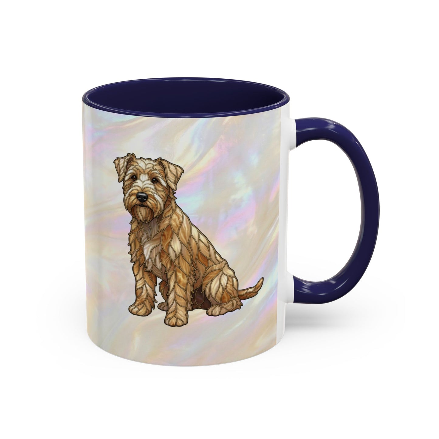 Wheaten Terrier Accent Coffee Mug – Stained Glass Design 11/15oz - 14651