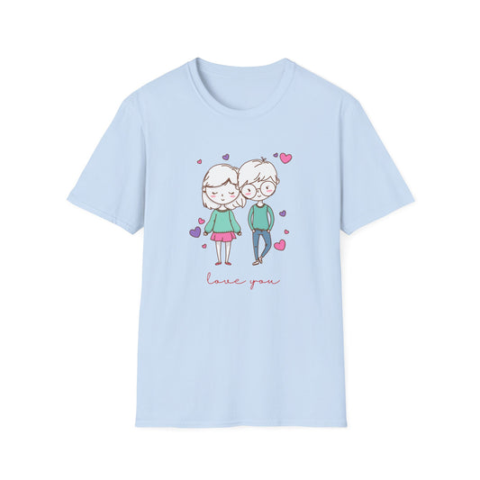 Cute Couple, Love You - Unisex Softstyle T-Shirt - 11528