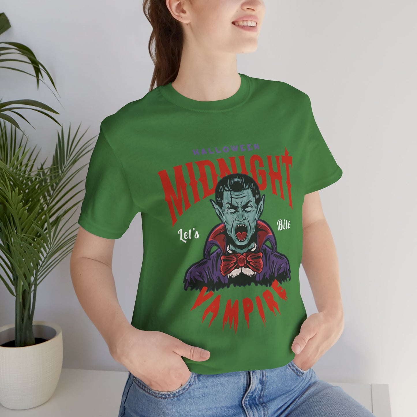 Halloween Midnight, Let's Bite Vampire - Unisex Jersey Short Sleeve Tee