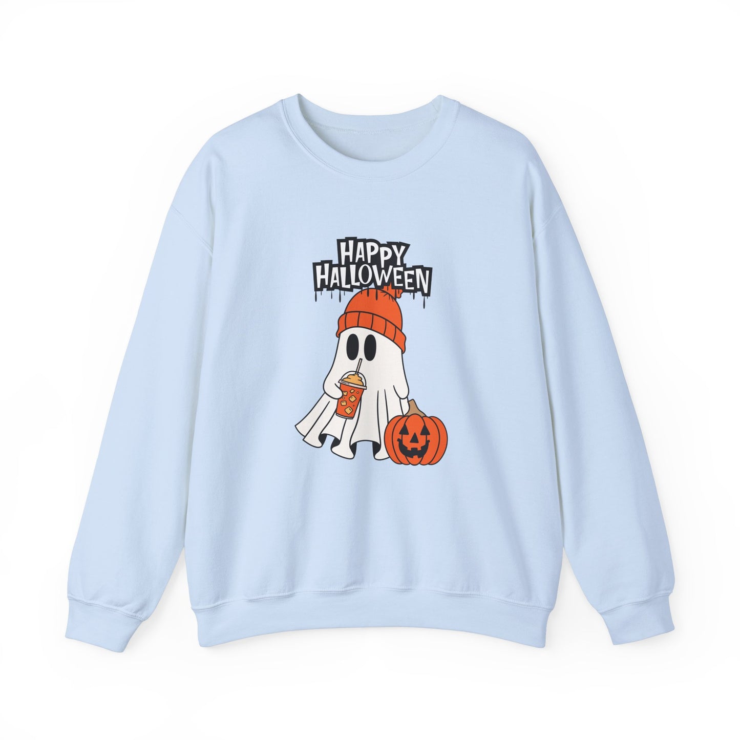 Happy Halloween, Ghost - Unisex Heavy Blend™ Crewneck Sweatshirt