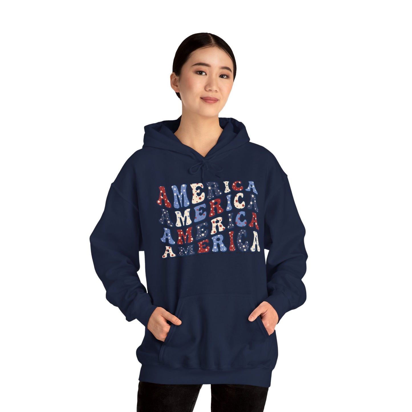 July 4, America - Unisex Heavy Blend™ Hooded Sweatshirt