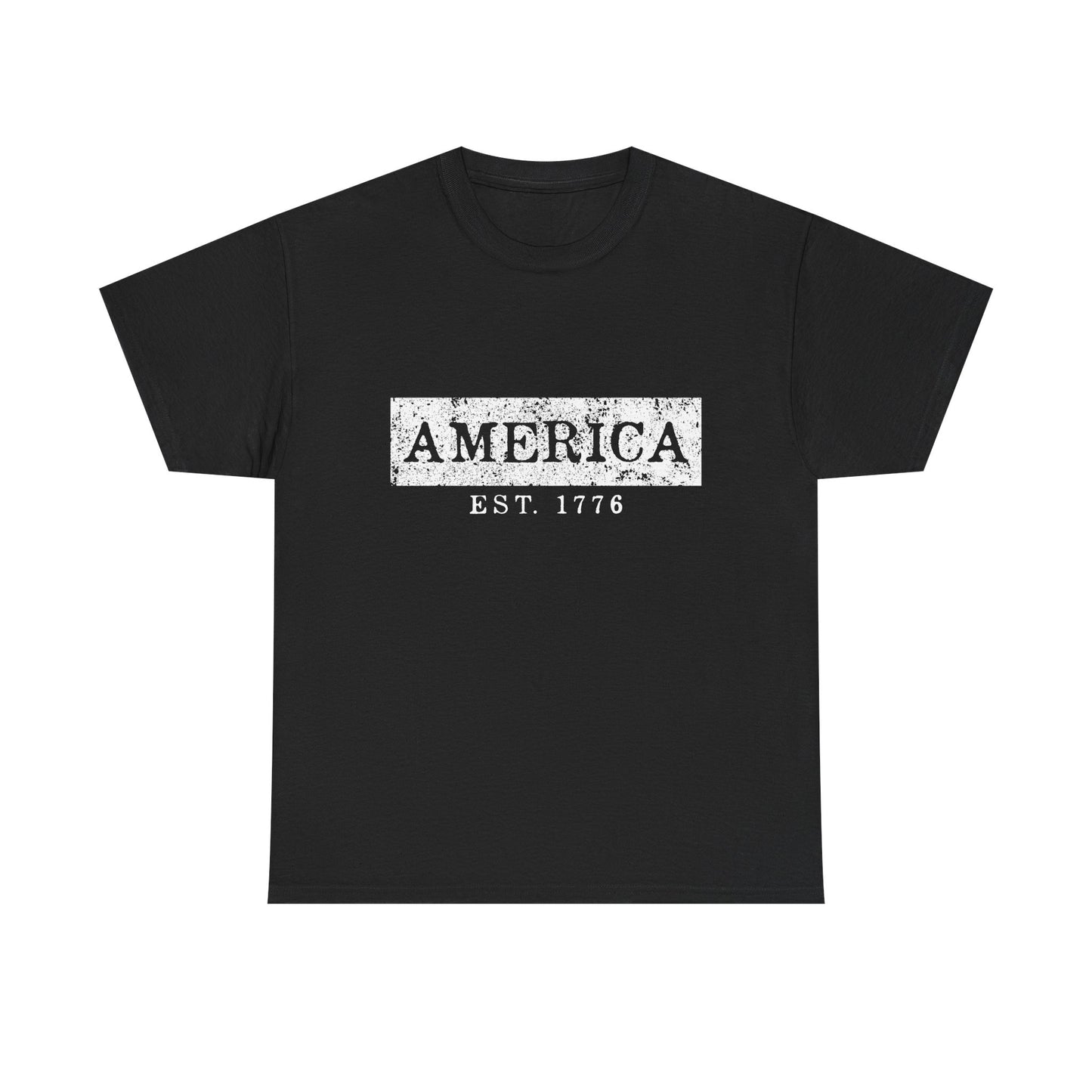 Patriotic Unisex Tee - America EST 1776, Vintage Style Shirt, Independence Day Gift, Casual Wear, Gifts for Him/Her - 13736