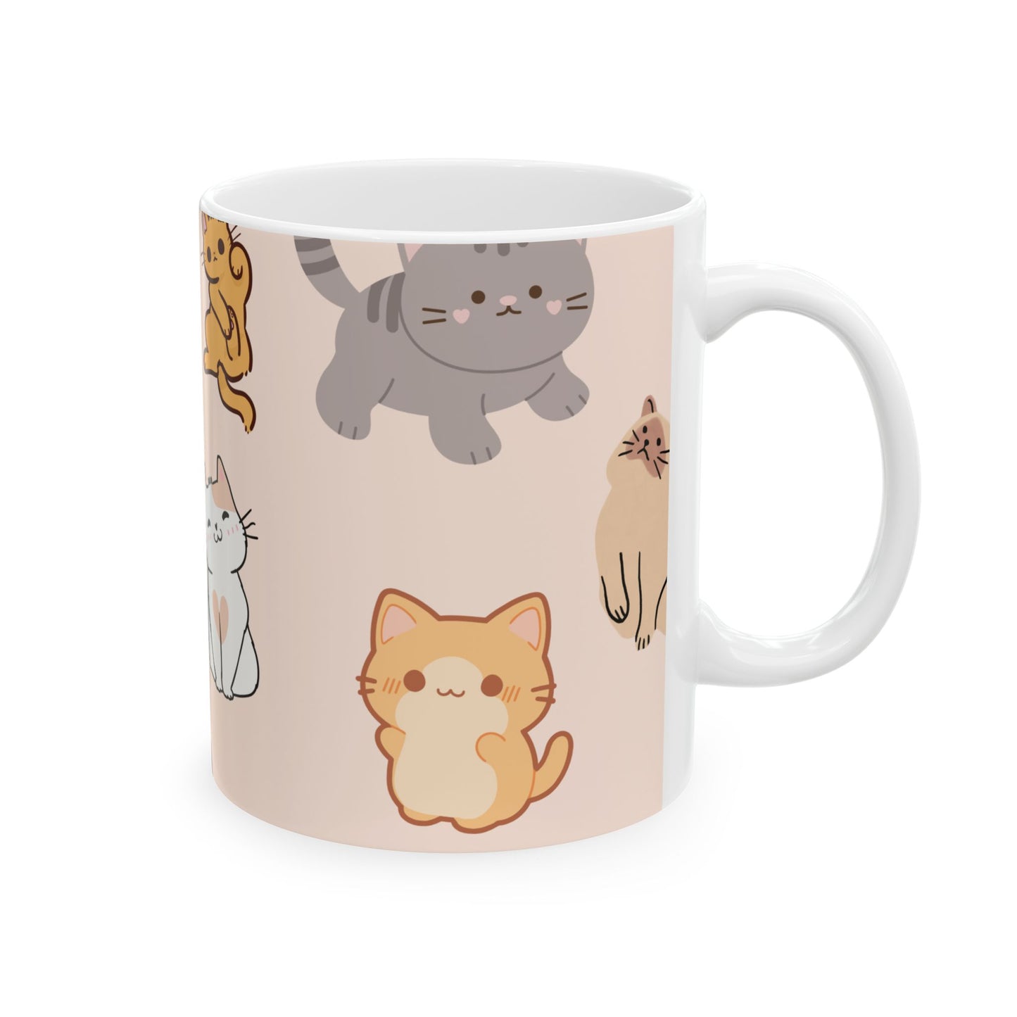 Cute Cats - Ceramic Mug, (11oz, 15oz) - 10903