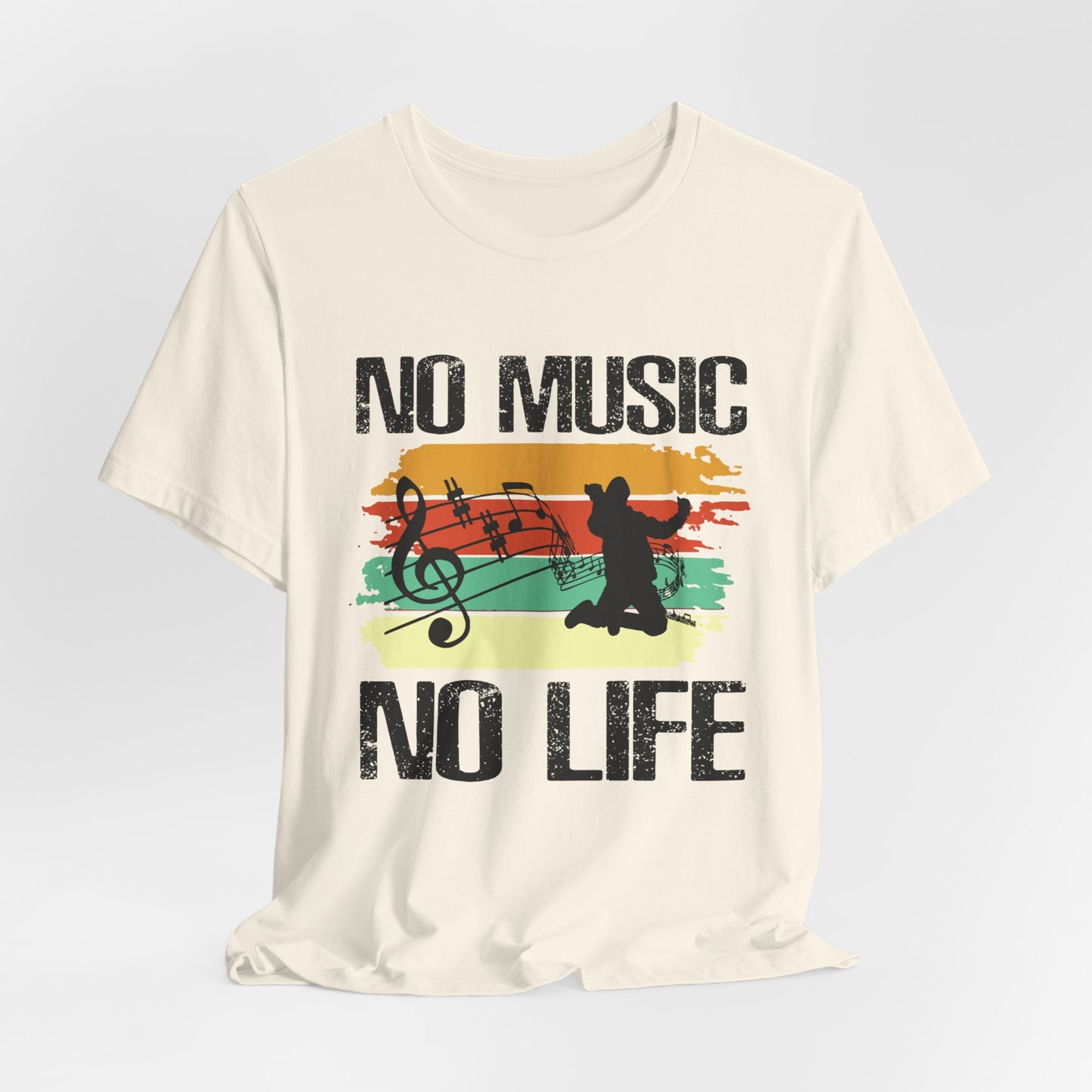 No Music No Life - Unisex Jersey Short Sleeve Tee