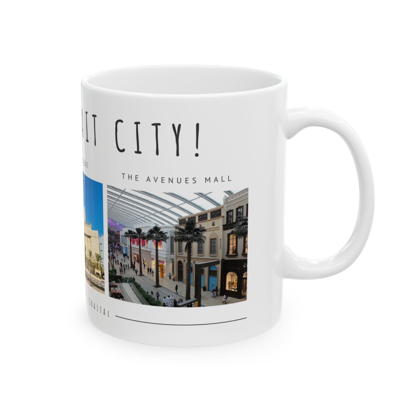 Hello, Kuwait City! Ceramic Mug - 11oz & 15oz Options - 12180