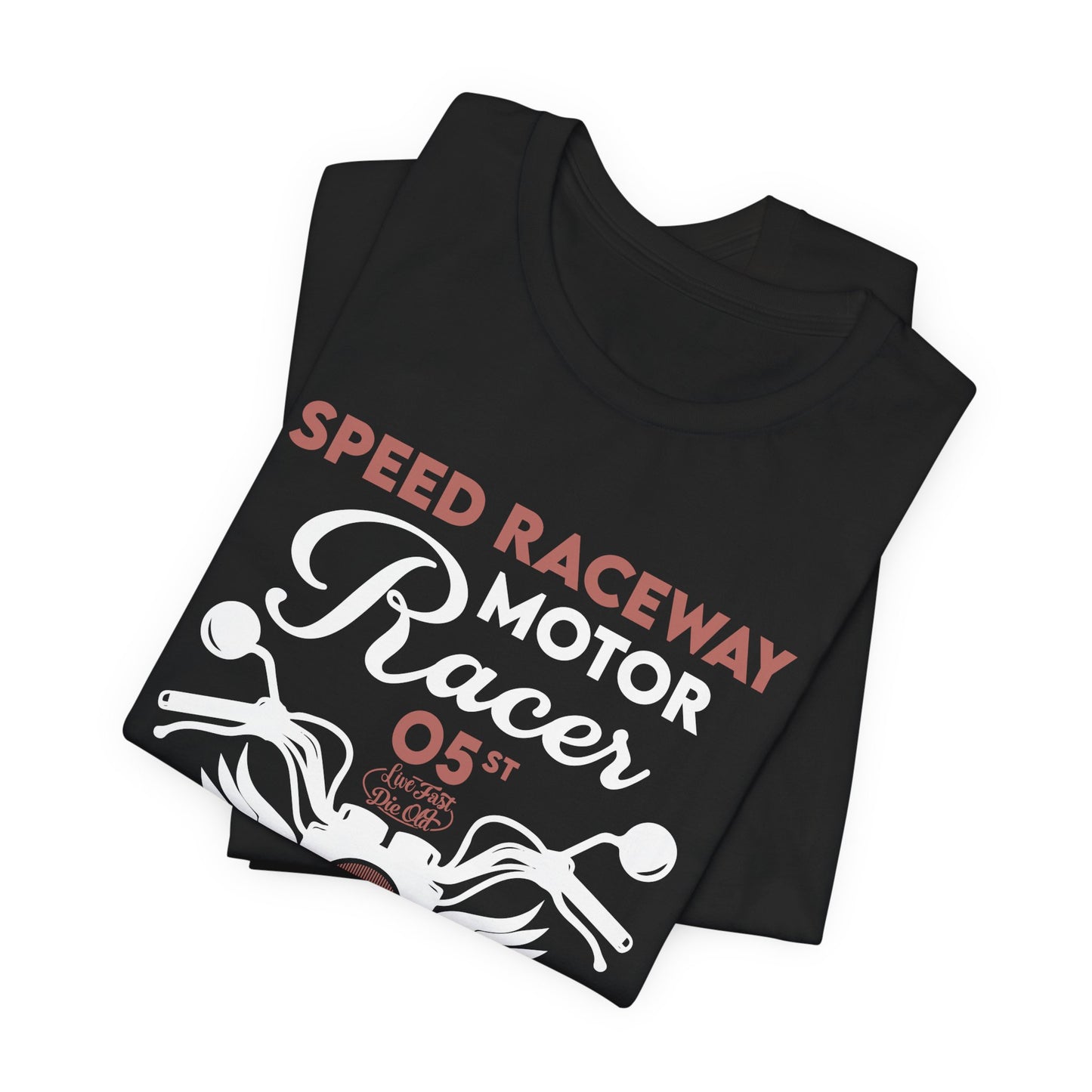 Speed Raceway, Motorcycle Races King of Speed - Unisex Jersey Short Sleeve Tee - 13105