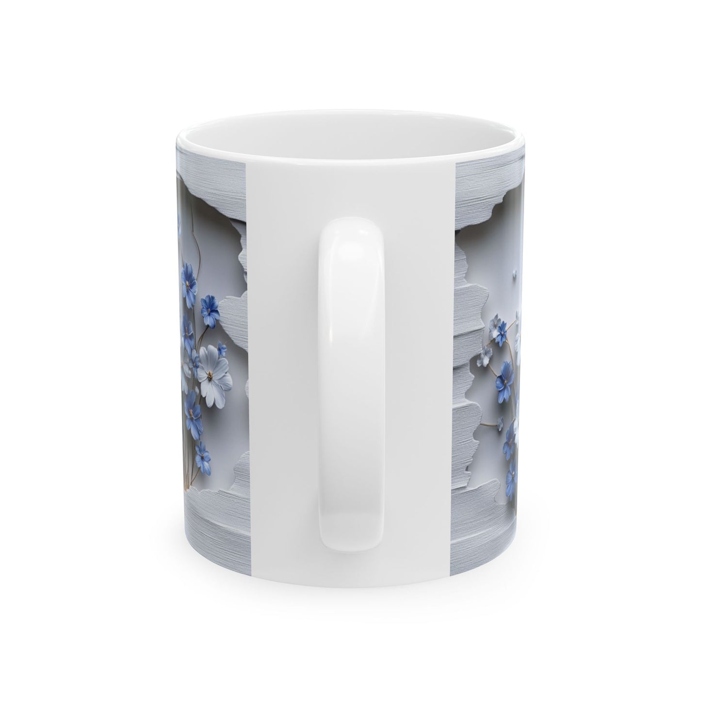 Beautiful Flowers, Vintage  - Ceramic Mug, (11oz, 15oz) - 11480