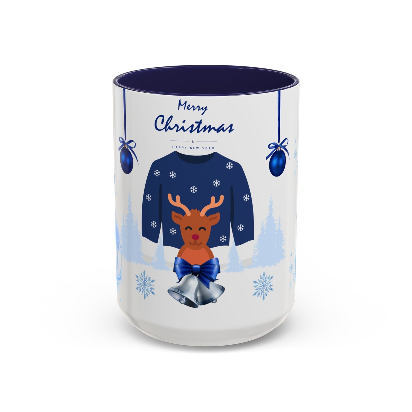 Blue Christmas - Accent Coffee Mug (11, 15oz)