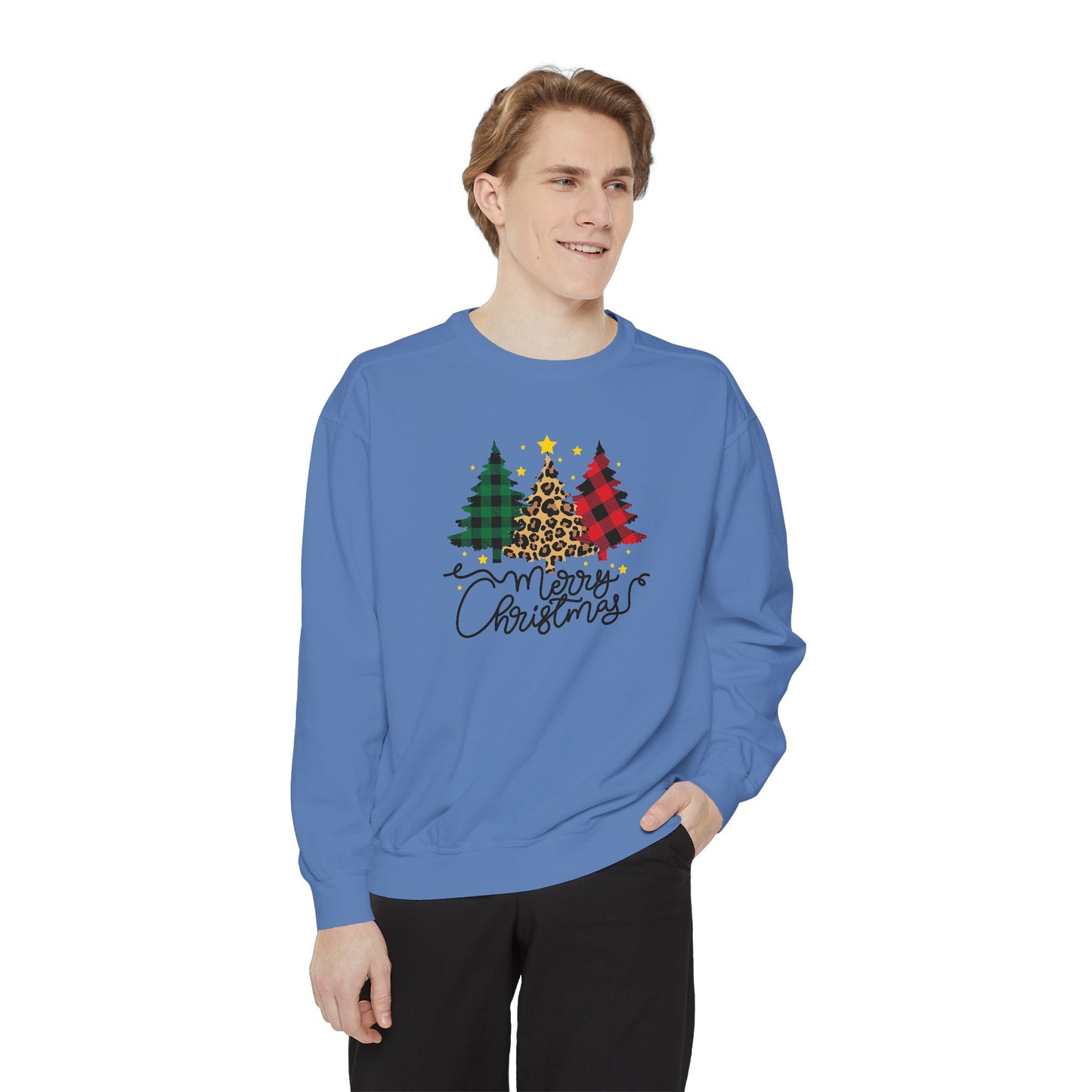 Christmas Trees - Unisex Garment-Dyed Sweatshirt - 10172