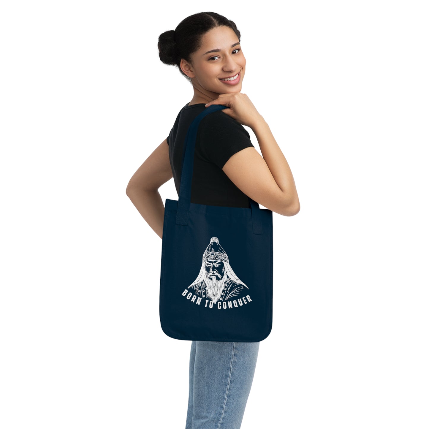 Born to Conquer Mongolia - Organic Canvas Tote Bag