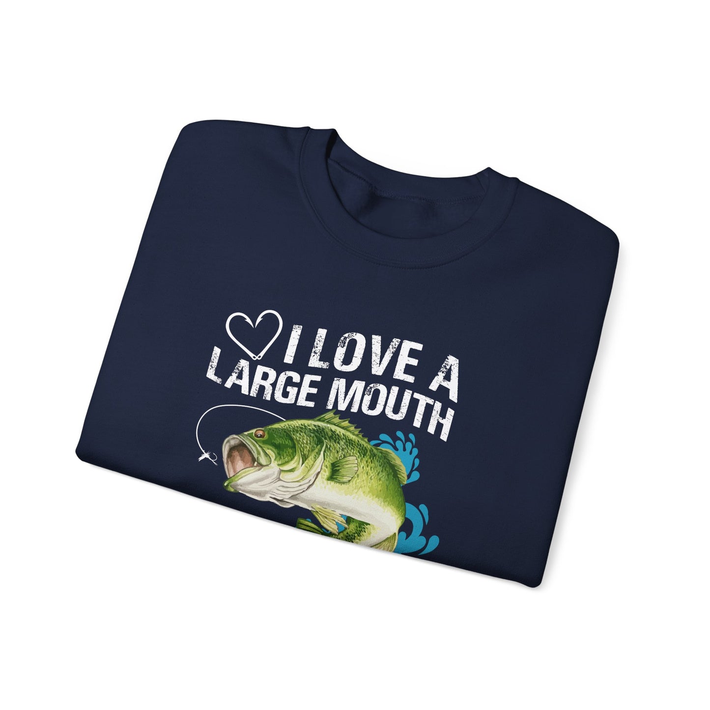 I Love A Large Mouth On My Rod - Unisex Heavy Blend™ Crewneck Sweatshirt - 12327