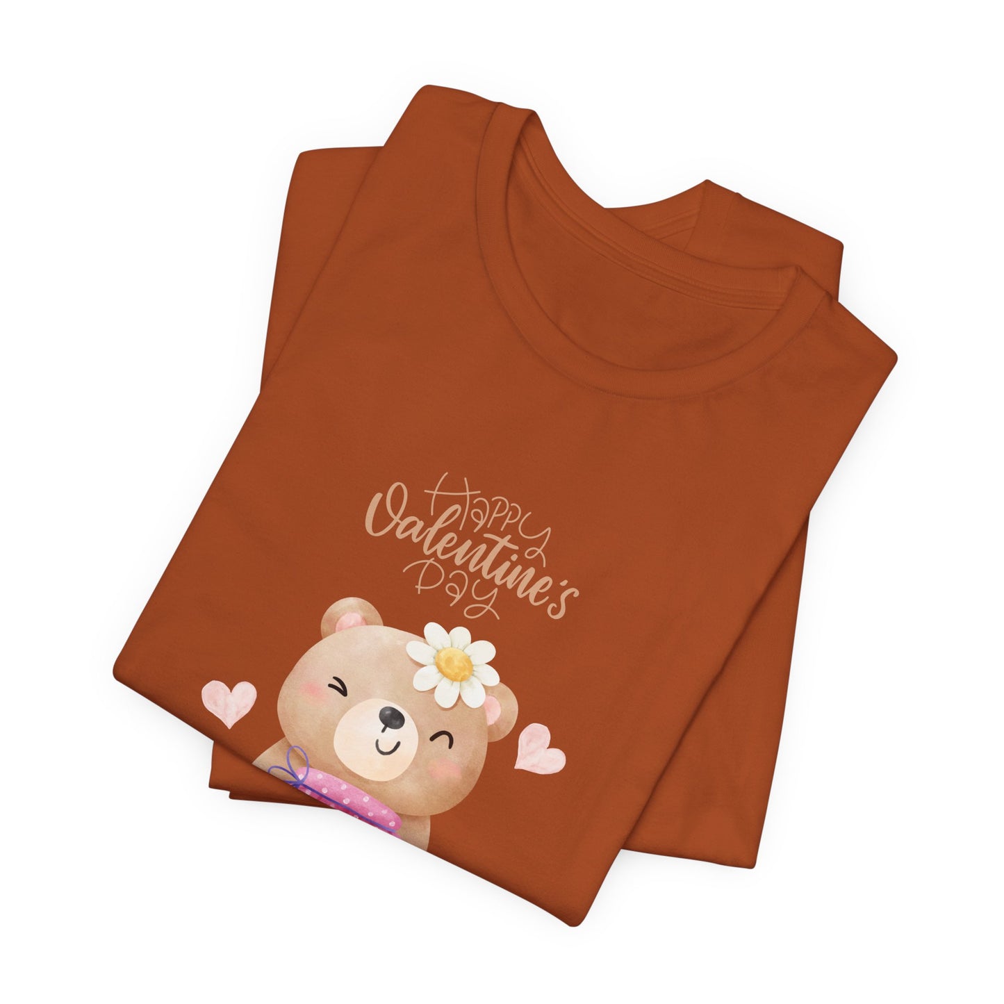 Baby Bear, Happy Valentine's Day - Unisex Jersey Short Sleeve Tee - 11522