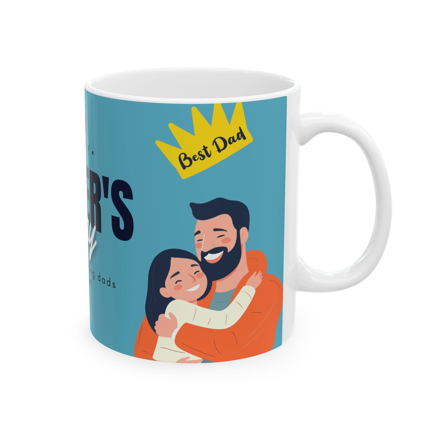Happy Father's Day Ceramic Mug | Gift for Dads | Unique Coffee Cup | Best Dad Award Mug | Father's Day Present - 14007