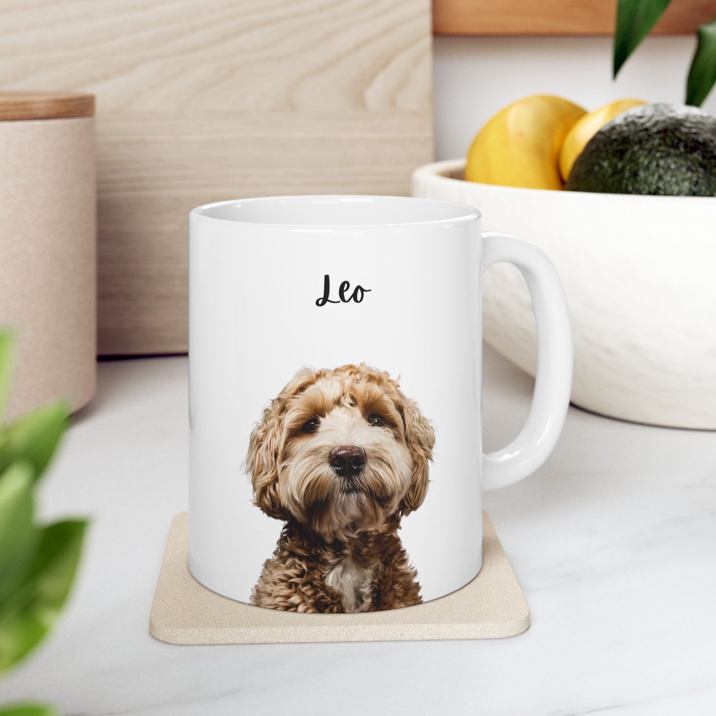 Personalized Pet Lover Ceramic Mug, Dog Lover Gift, Cute Coffee Cup, Animal Lover Mug, Customizable Pet Mug - 14172