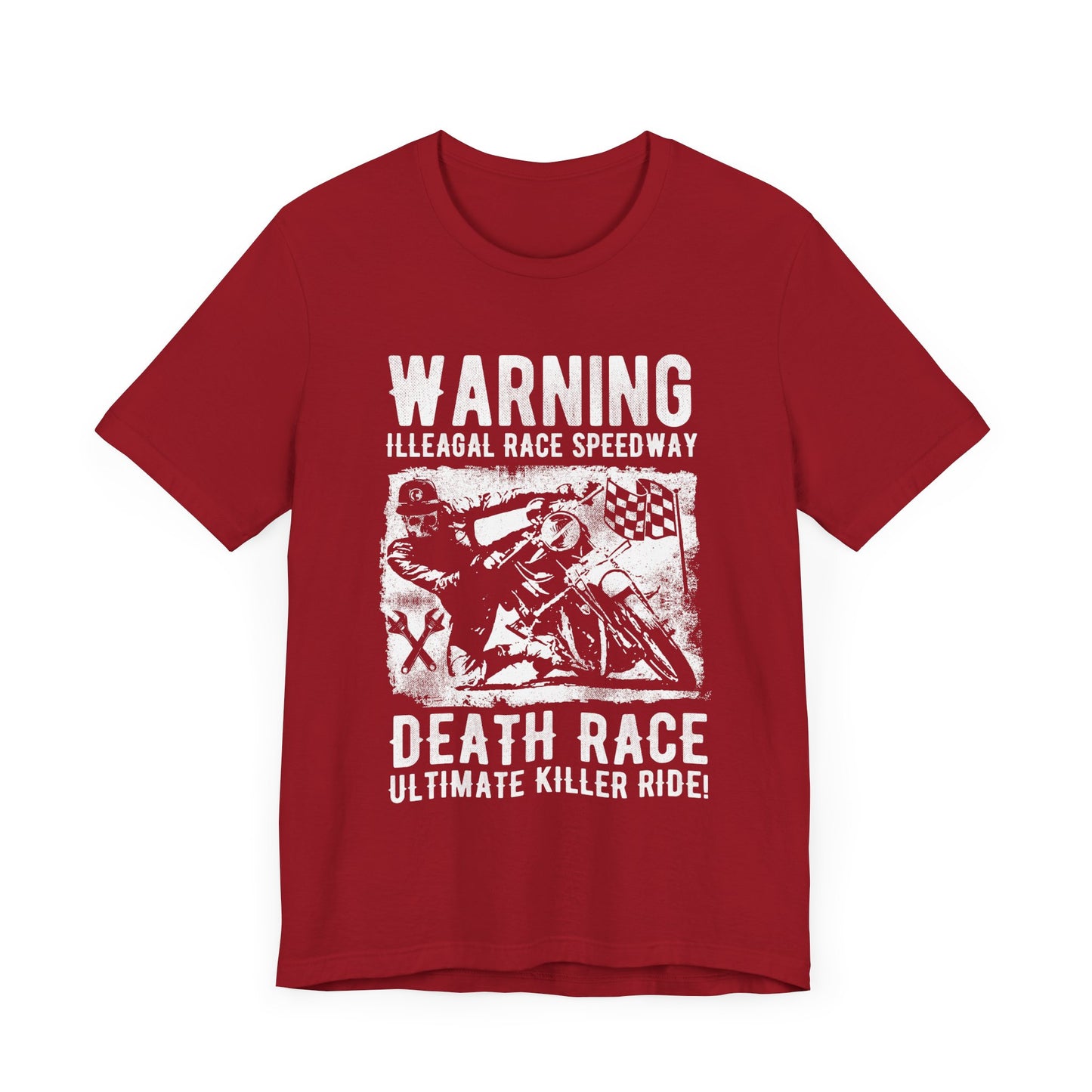 Warning: Illegal Race Speedway- Unisex Jersey Short Sleeve Tee - 13406