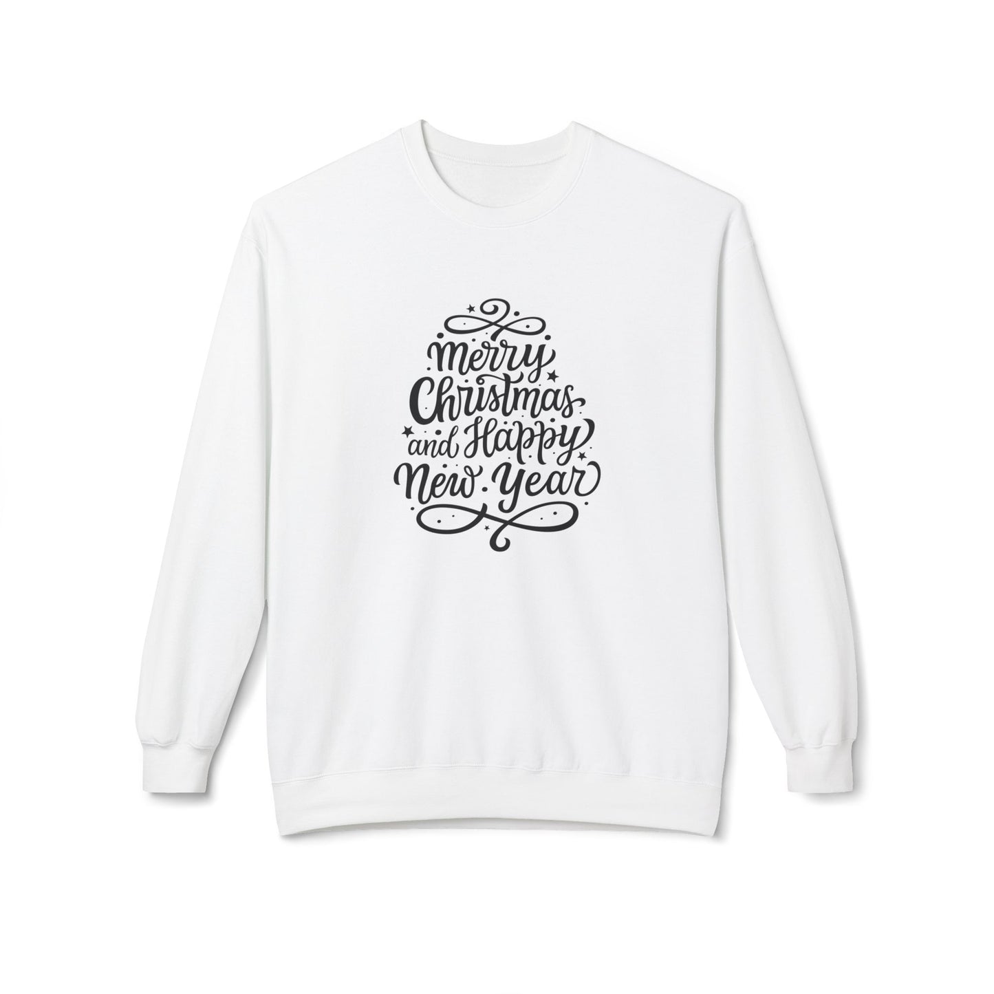 Merry Christmas, Happy New Year - Unisex Midweight Softstyle Fleece Crewneck Sweatshirt - 10139