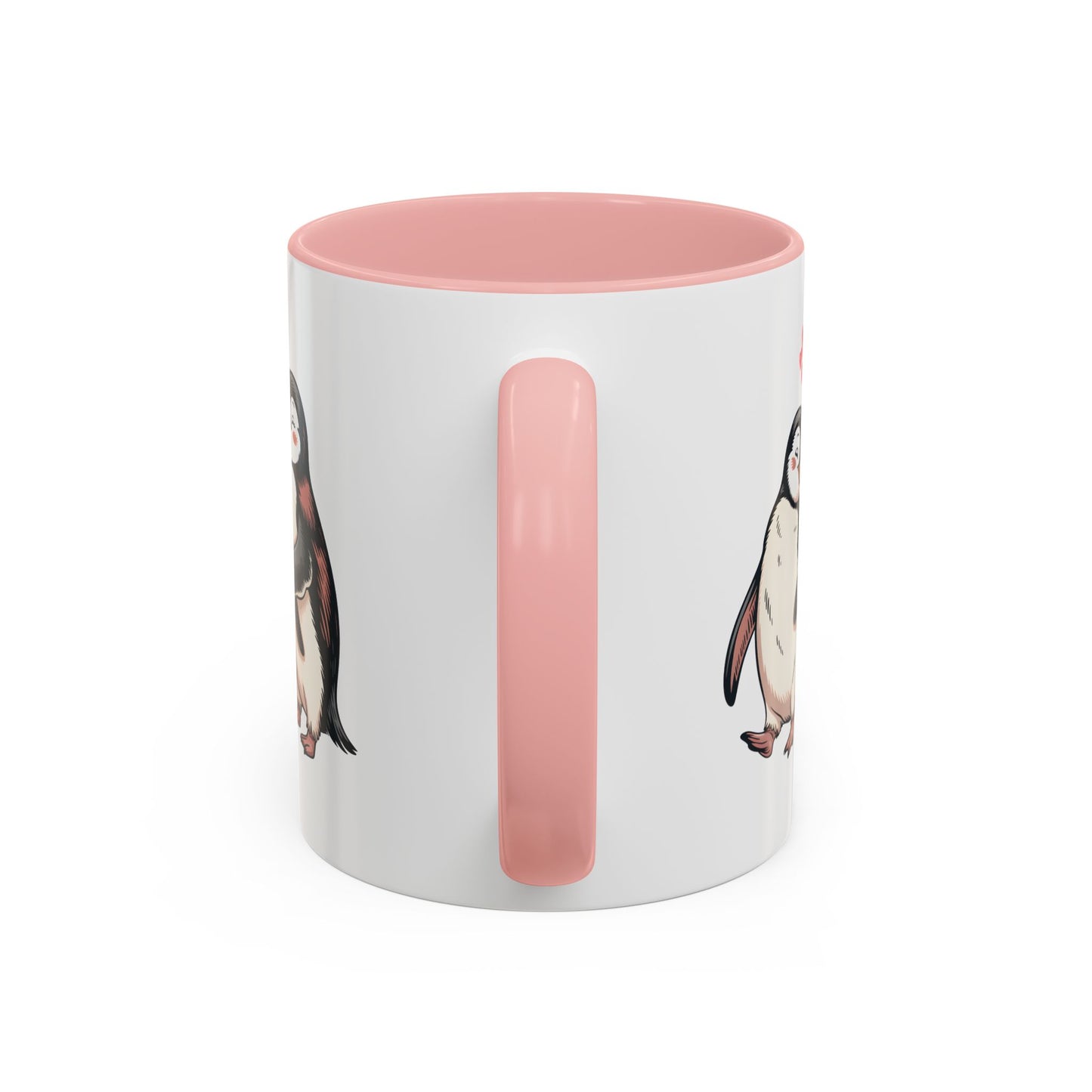 Always Together Personalized Coffee Mug — Penguin Couple with Custom Names & Established Date (11/15 oz) - 14744