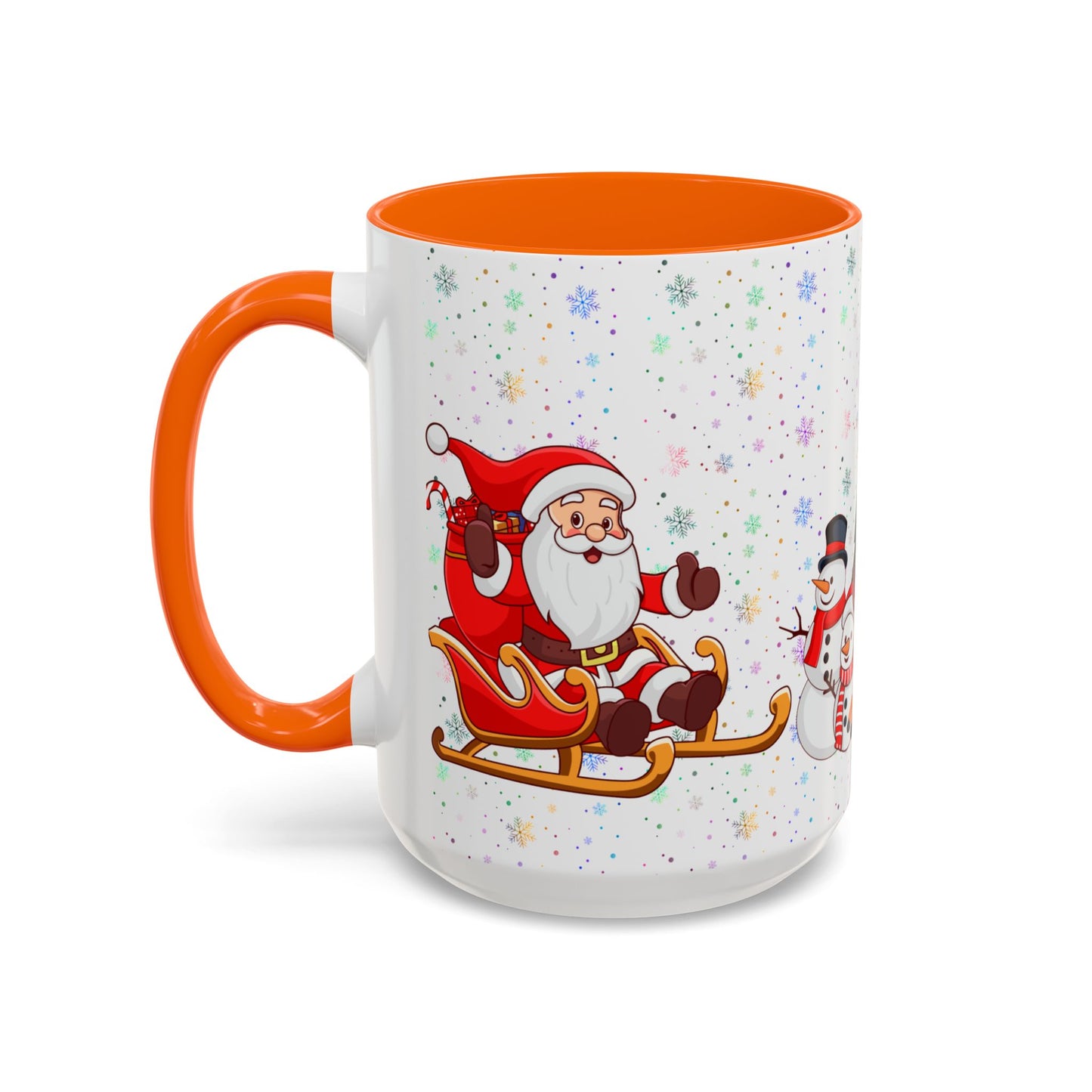 Christmas Party,  Santa,  Snowman, & Reindeer -  Accent Coffee Mug (11, 15oz) - 10428