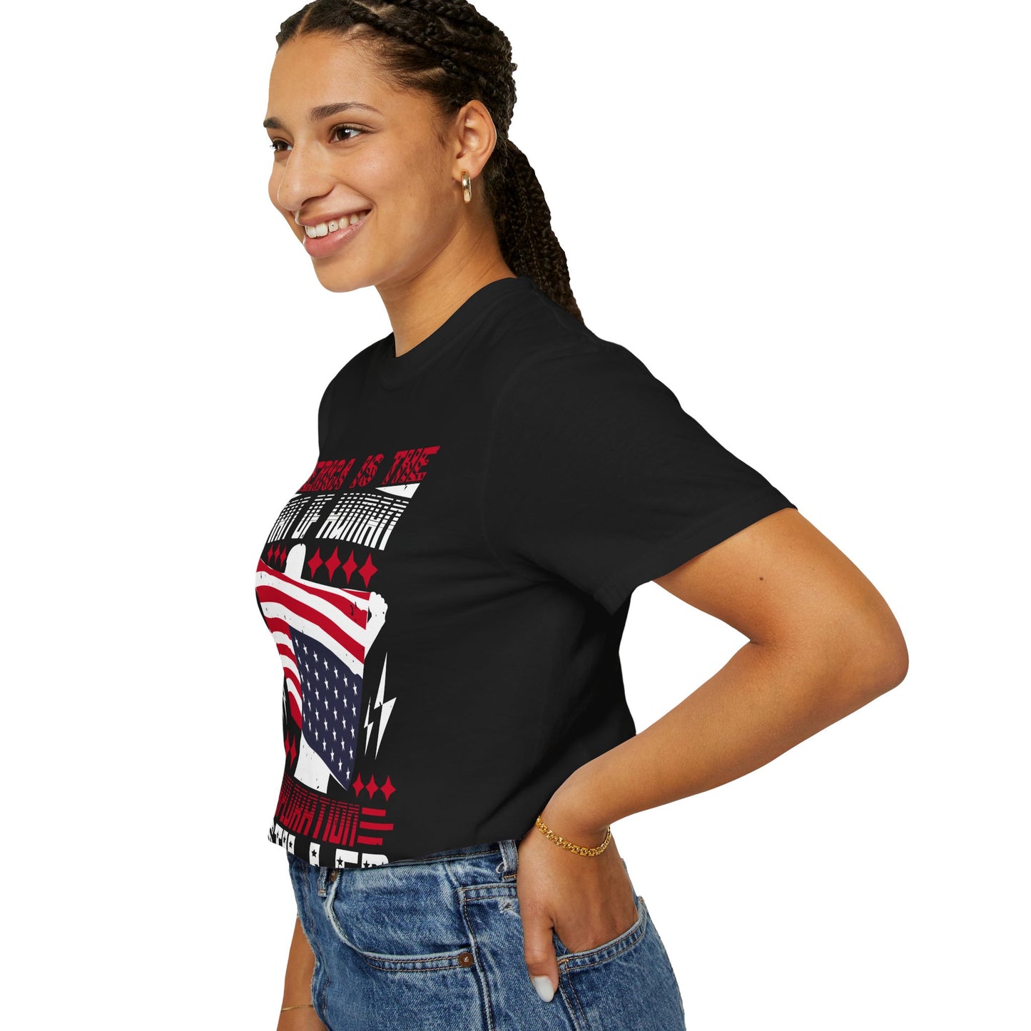 Patriotic Unisex T-Shirt - Spirit of Human Exploration, Independence Day Gift, July 4th Celebration Wear, American Pride Tee - 13792