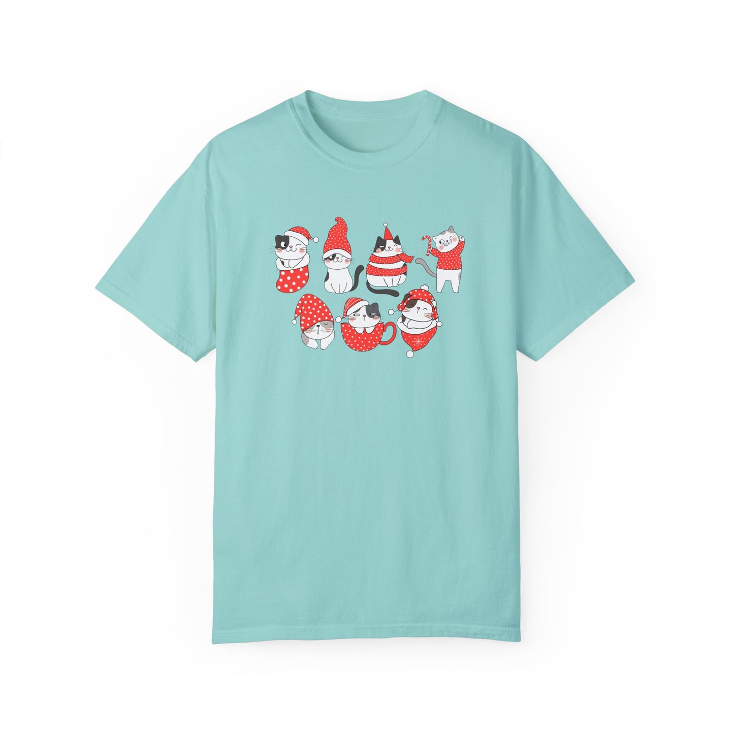 Christmas Cats - Unisex Garment-Dyed T-shirt - 10077