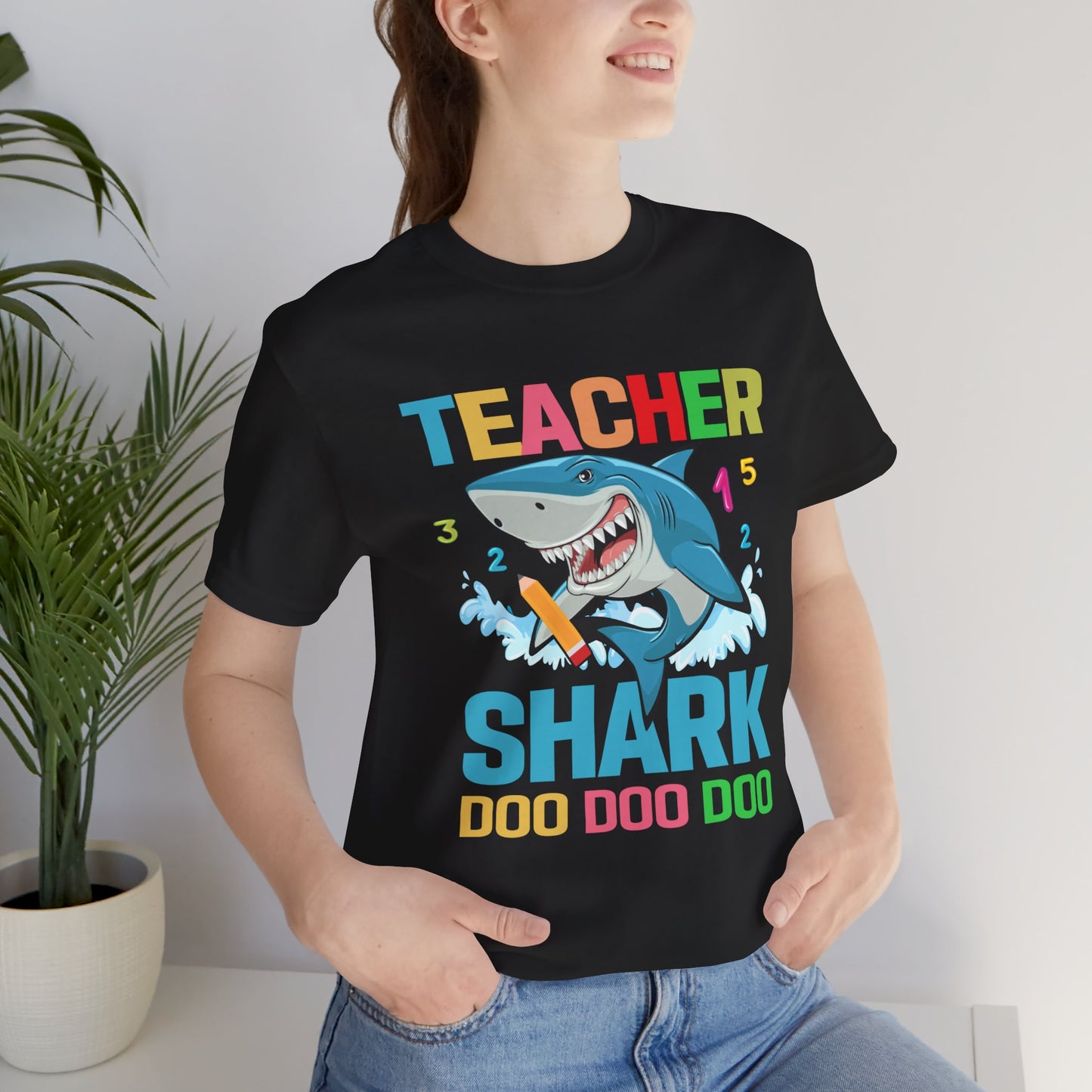 Teacher Shark - Unisex Jersey Short Sleeve Tee