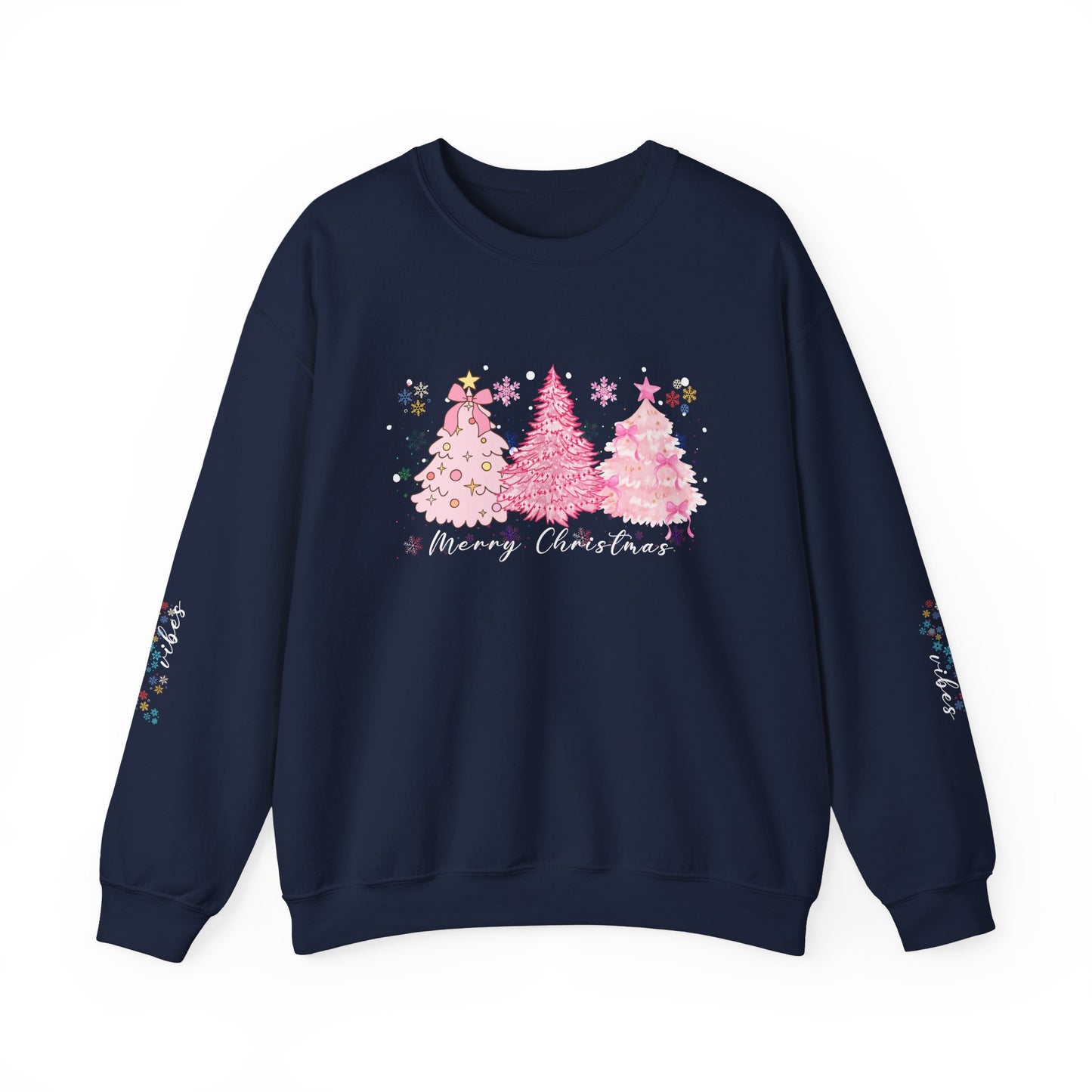 Pink Christmas Trees - Unisex Heavy Blend™ Crewneck Sweatshirt - 10334