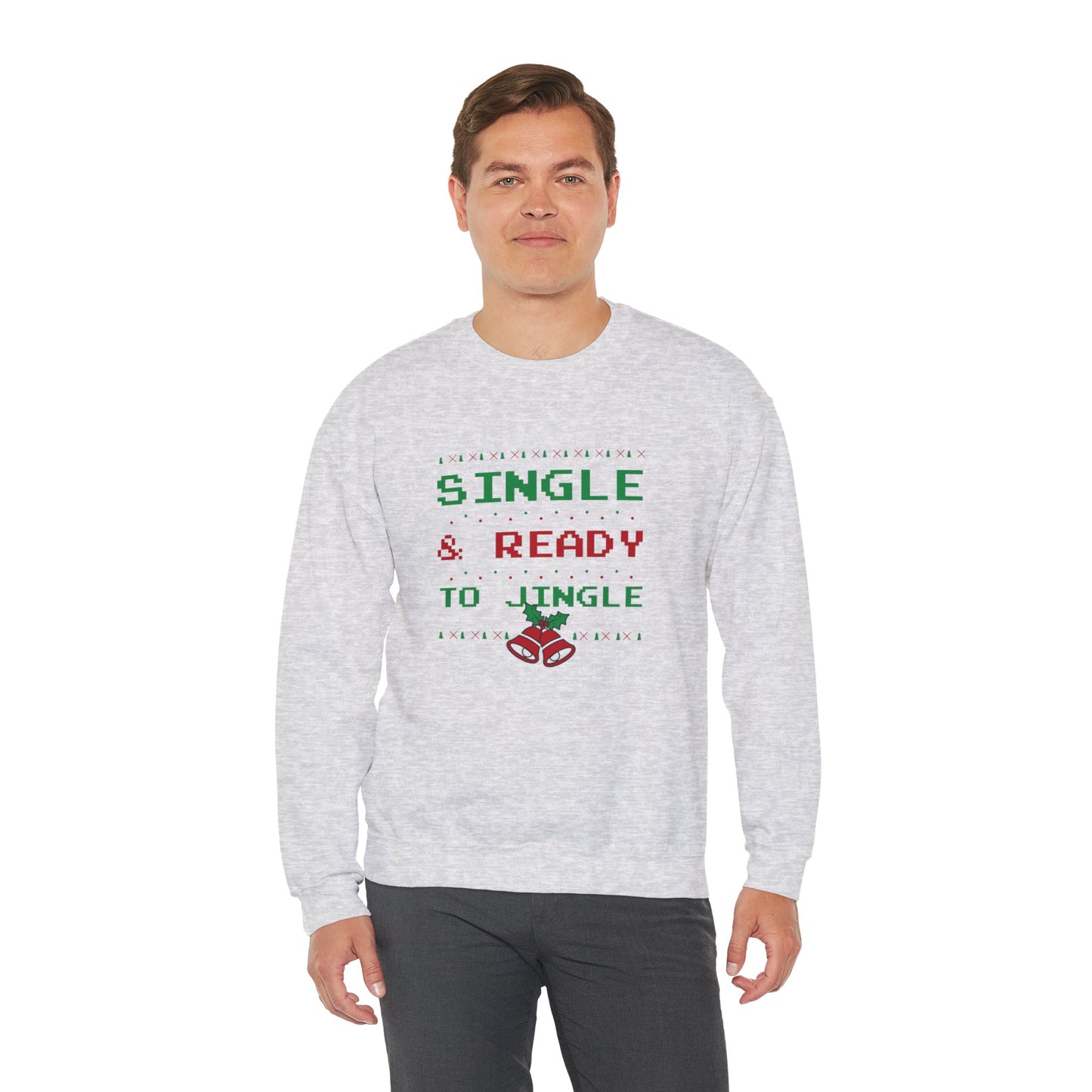 Single and Ready to Jingle - Unisex Heavy Blend™ Crewneck Sweatshirt