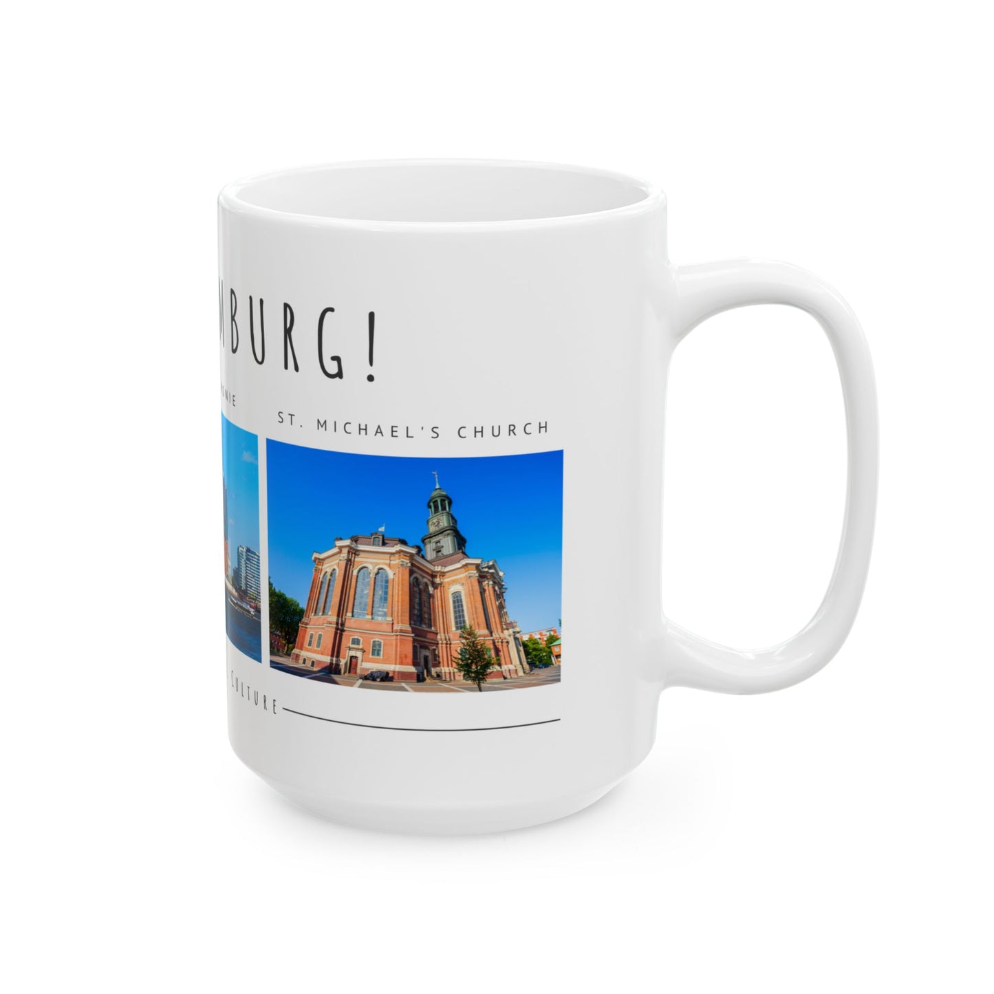 Hello Hamburg Ceramic Mug - 11oz & 15oz, Perfect Gift for Travel Lovers - 12174