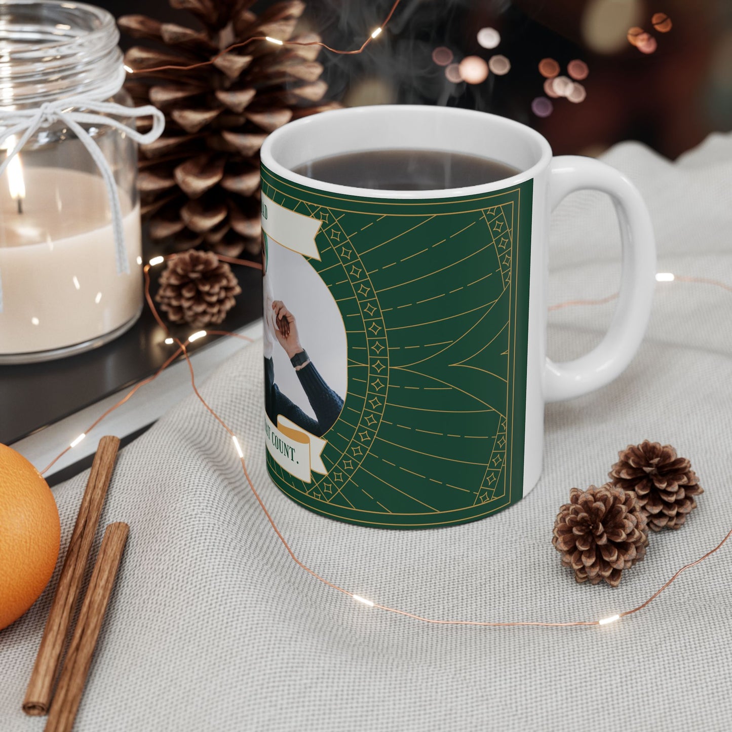 Ceramic Mug for Dad - You're My Dad in All the Ways That Count, Gift for Father's Day, Coffee Lover, Customizable Mug - 14061