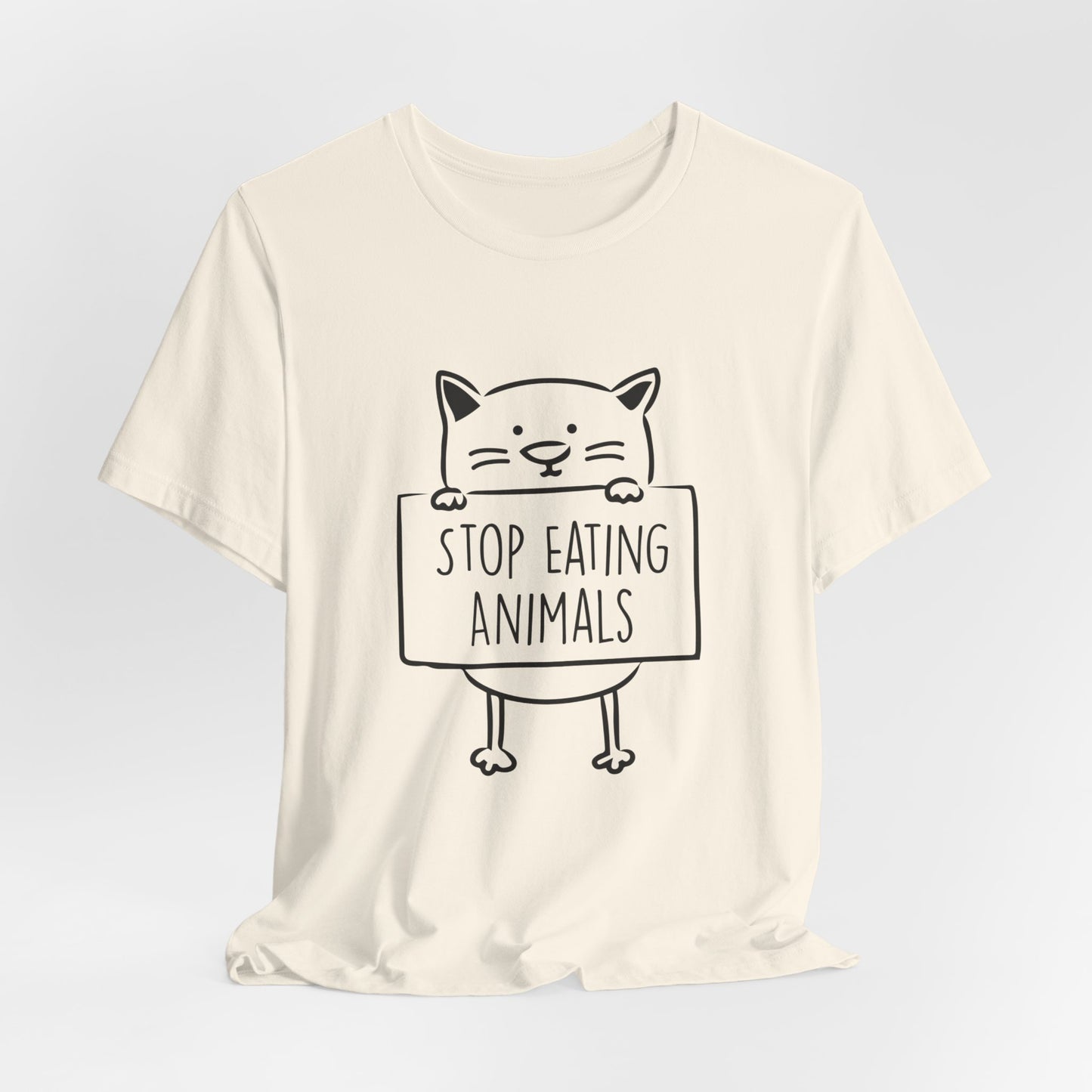 Vegan: Stop Eating Animals - Unisex Jersey Short Sleeve Tee