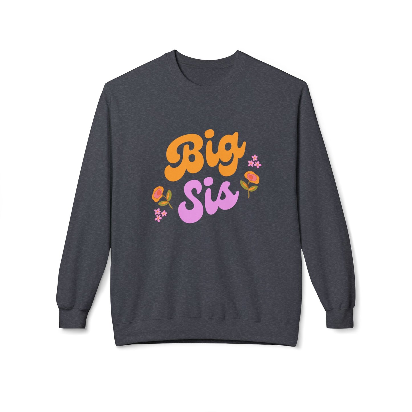 Big Sis - Unisex Midweight Softstyle Fleece Crewneck Sweatshirt - 11808