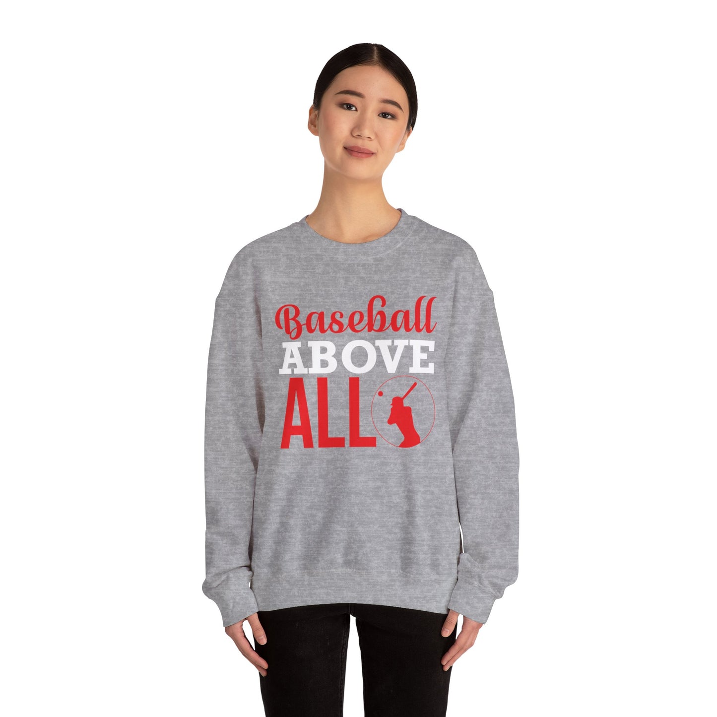 Baseball Above All - Unisex Heavy Blend™ Crewneck Sweatshirt