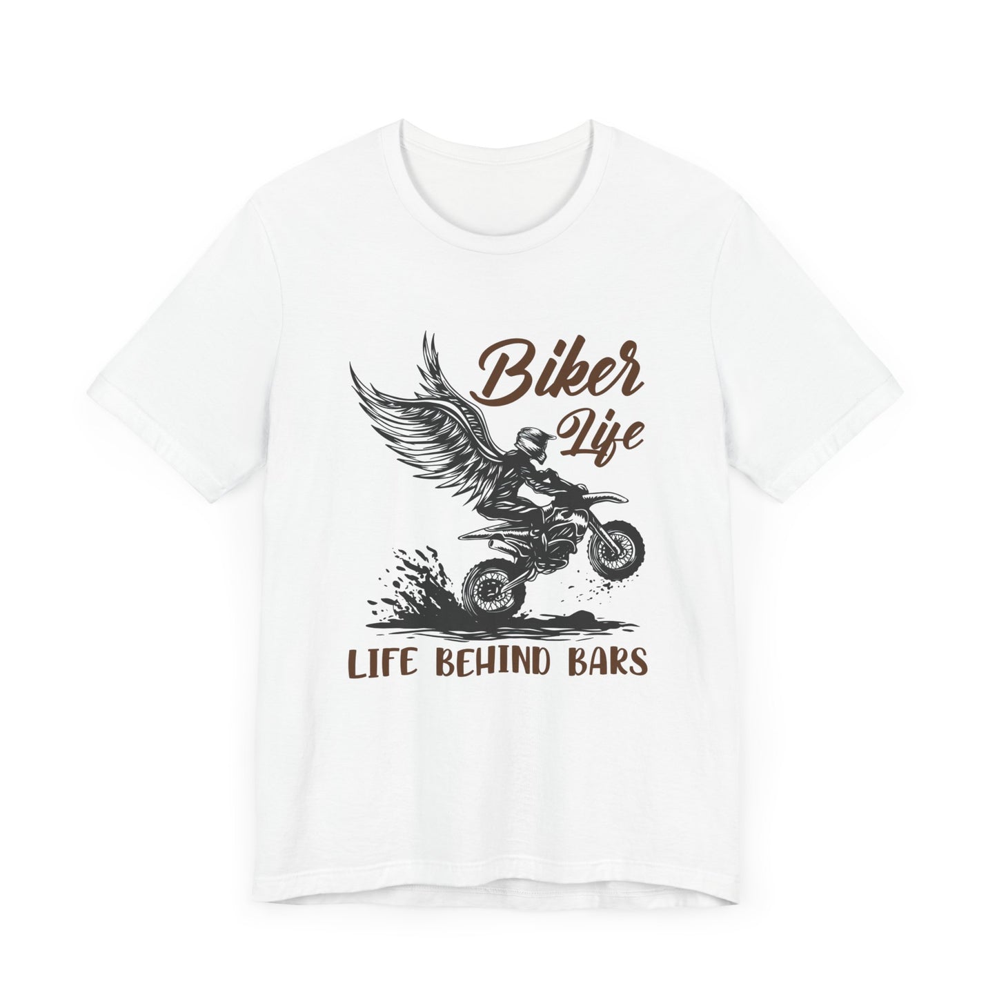 Biker Life, Life Behind Bars - Unisex Jersey Short Sleeve Tee