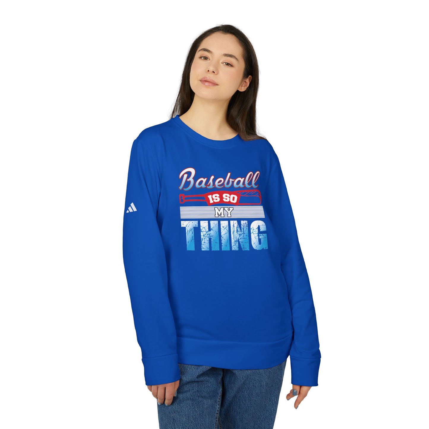Baseball Is My Thing - adidas Unisex Fleece Crewneck Sweatshirt - 14099