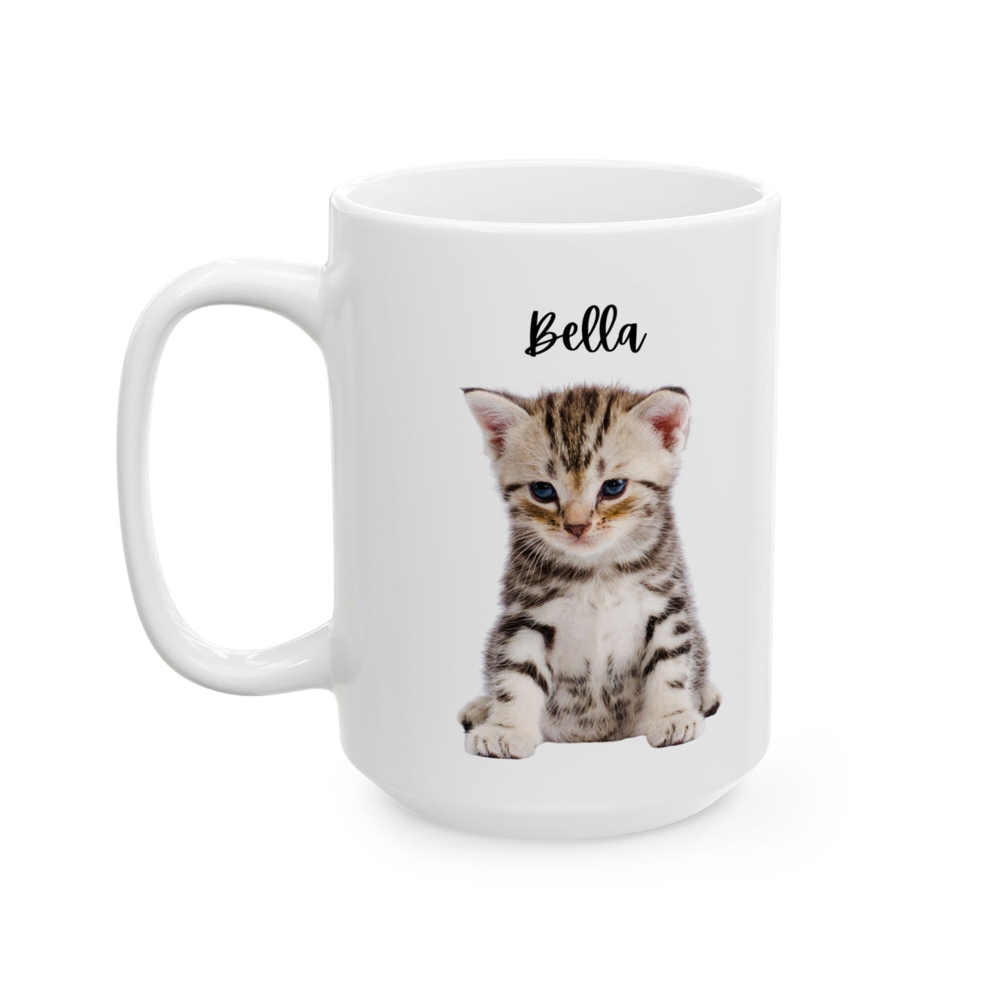 Cute Pet Ceramic Mug for Animal Lovers, Cat/ Dog Coffee Cup, Personalized Gift for Birthdays, Holidays, Home Decor - 14192
