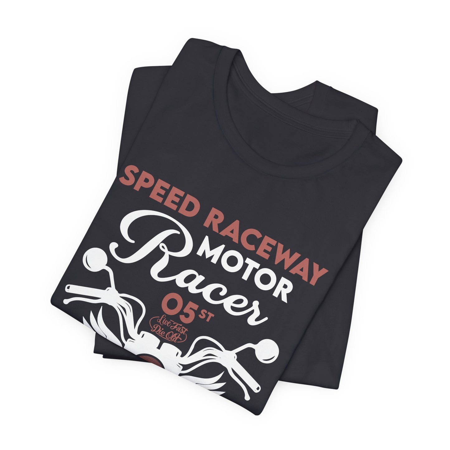 Speed Raceway, Motorcycle Races King of Speed - Unisex Jersey Short Sleeve Tee - 13105