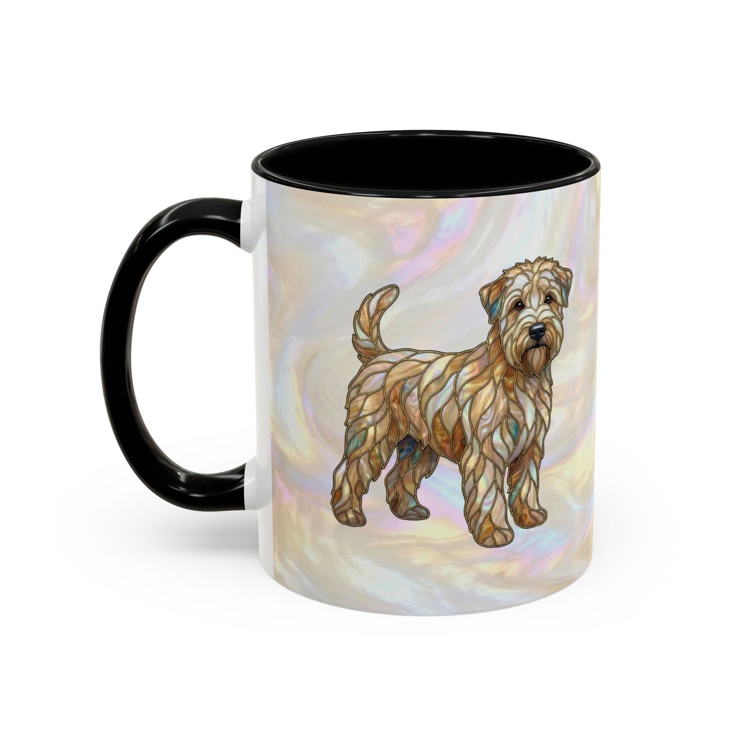 Wheaten Terrier Accent Coffee Mug – Stained Glass Design 11/15oz - 14651