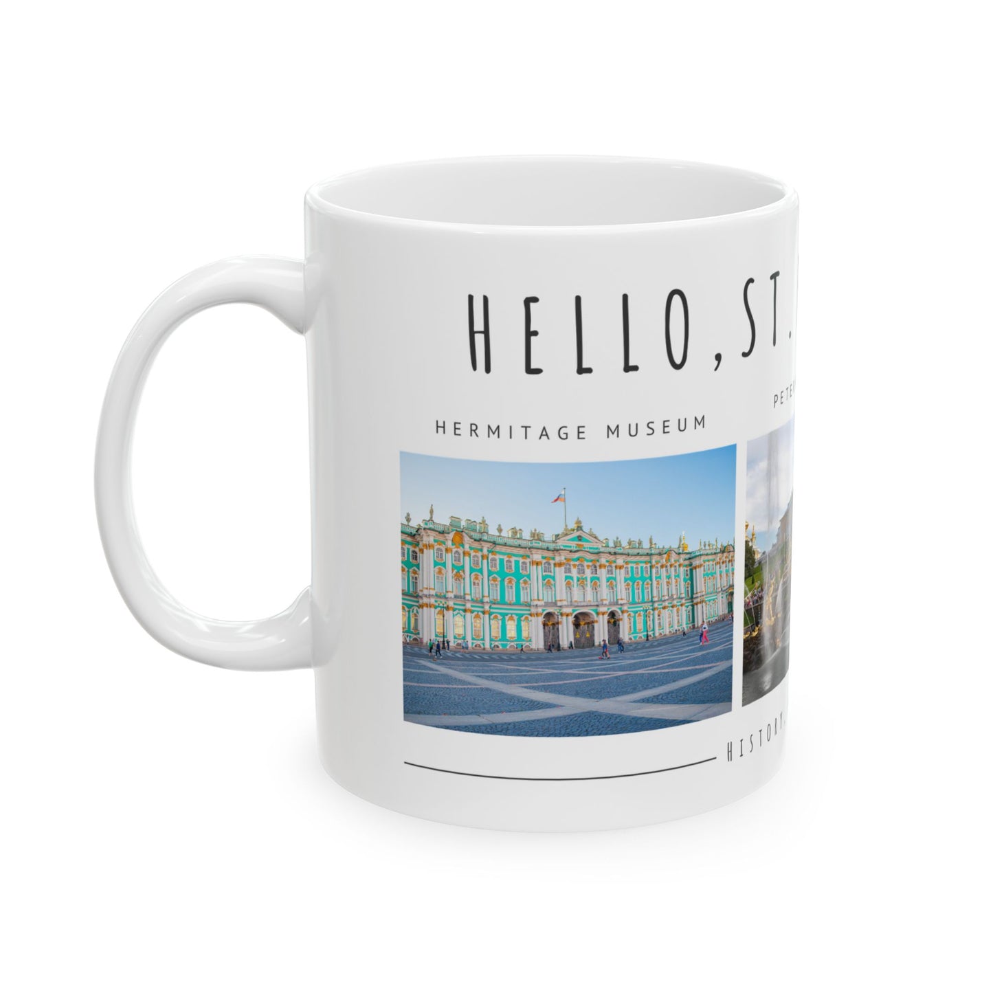 Hello, St. Petersburg Ceramic Mug - 11oz & 15oz - Historical Landmarks Photo Collection - 12105