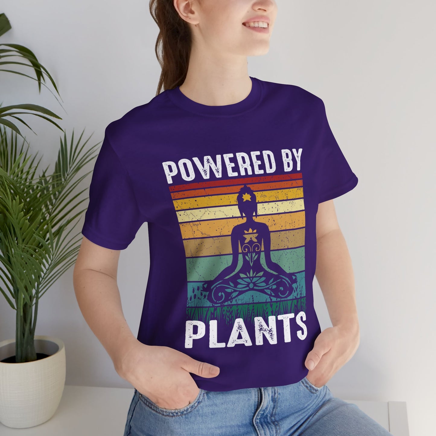 Yoga: Powered By Plants - Unisex Jersey Short Sleeve Tee