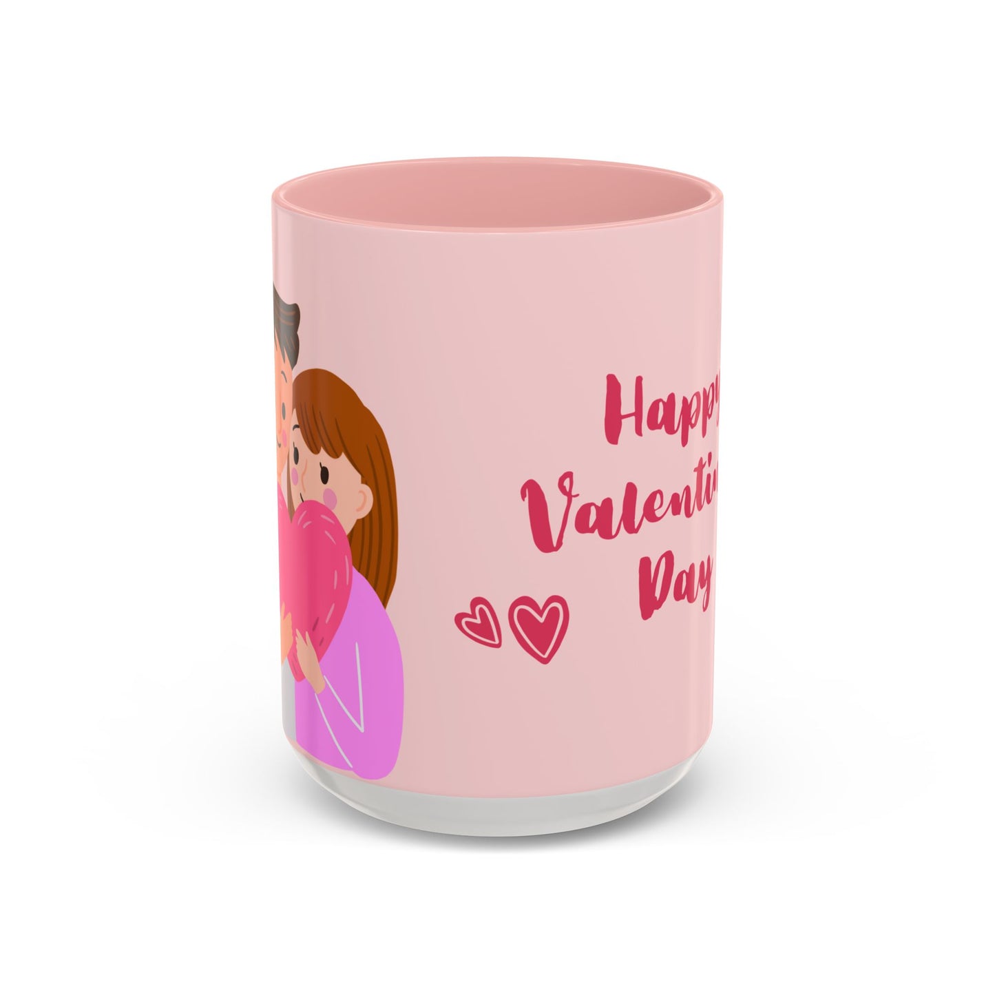 Couple, Happy Valentine's Day - Accent Coffee Mug (11, 15oz) - 11130