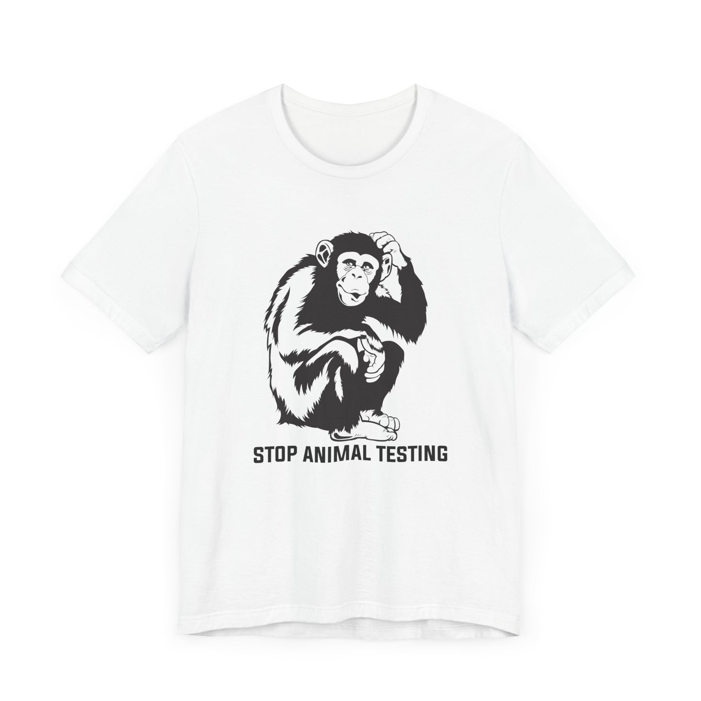 Vegan: Stop Animal Testing - Unisex Jersey Short Sleeve Tee