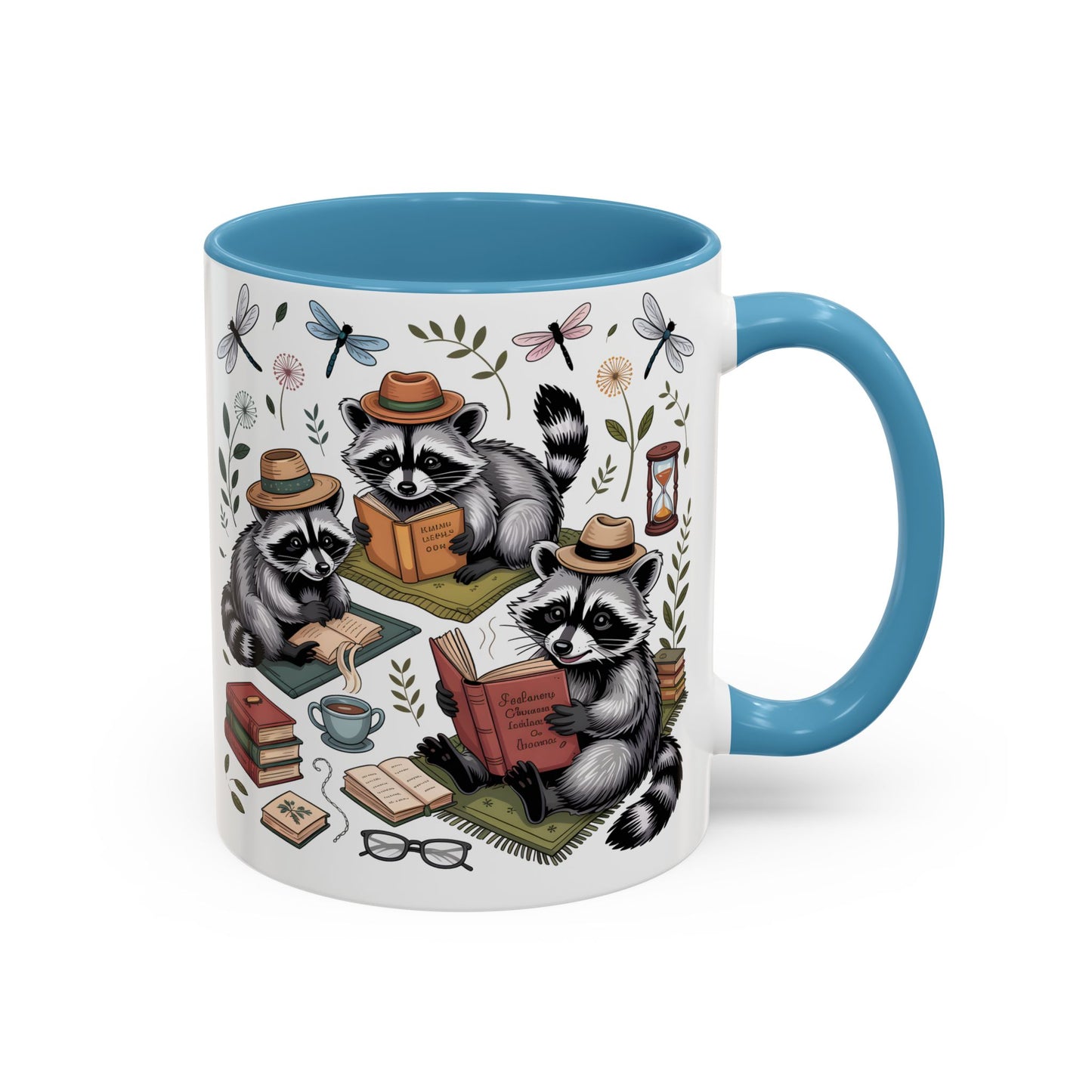 Raccoons Love Books Mug – Cute Reading Coffee Mug Gift for Book Lovers (11oz / 15oz) - 14801