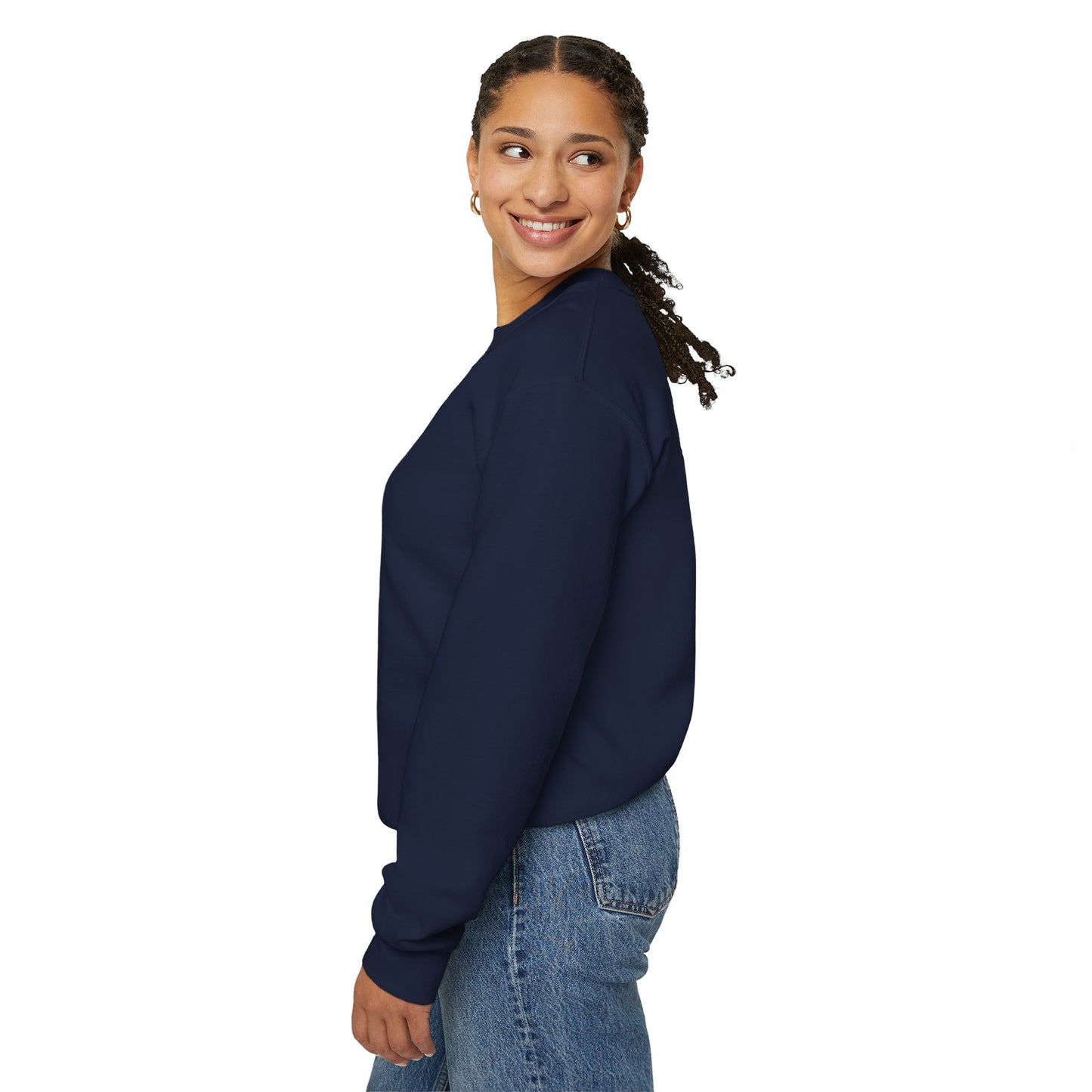 January Carnation Crewneck Sweatshirt — Customizable - 14673
