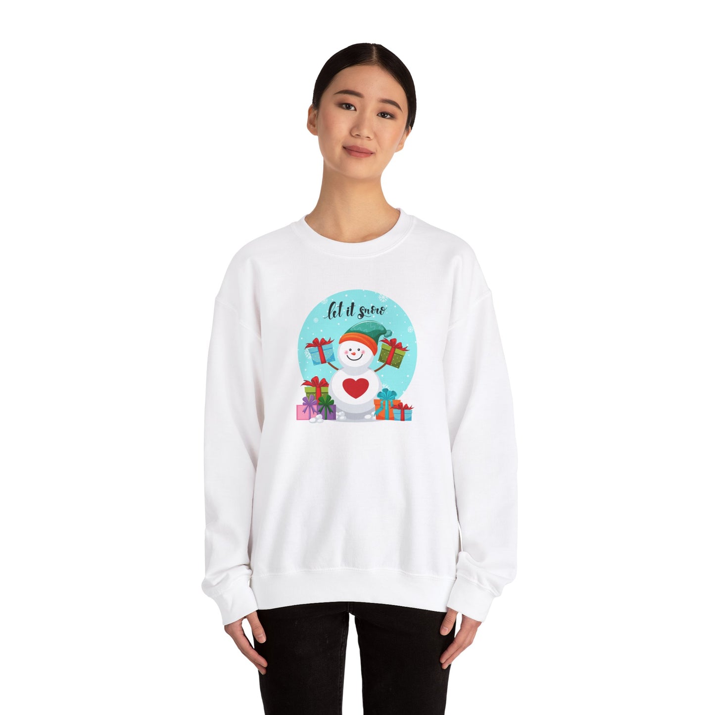 Santa, Let It snow - Unisex Heavy Blend™ Crewneck Sweatshirt - 10009