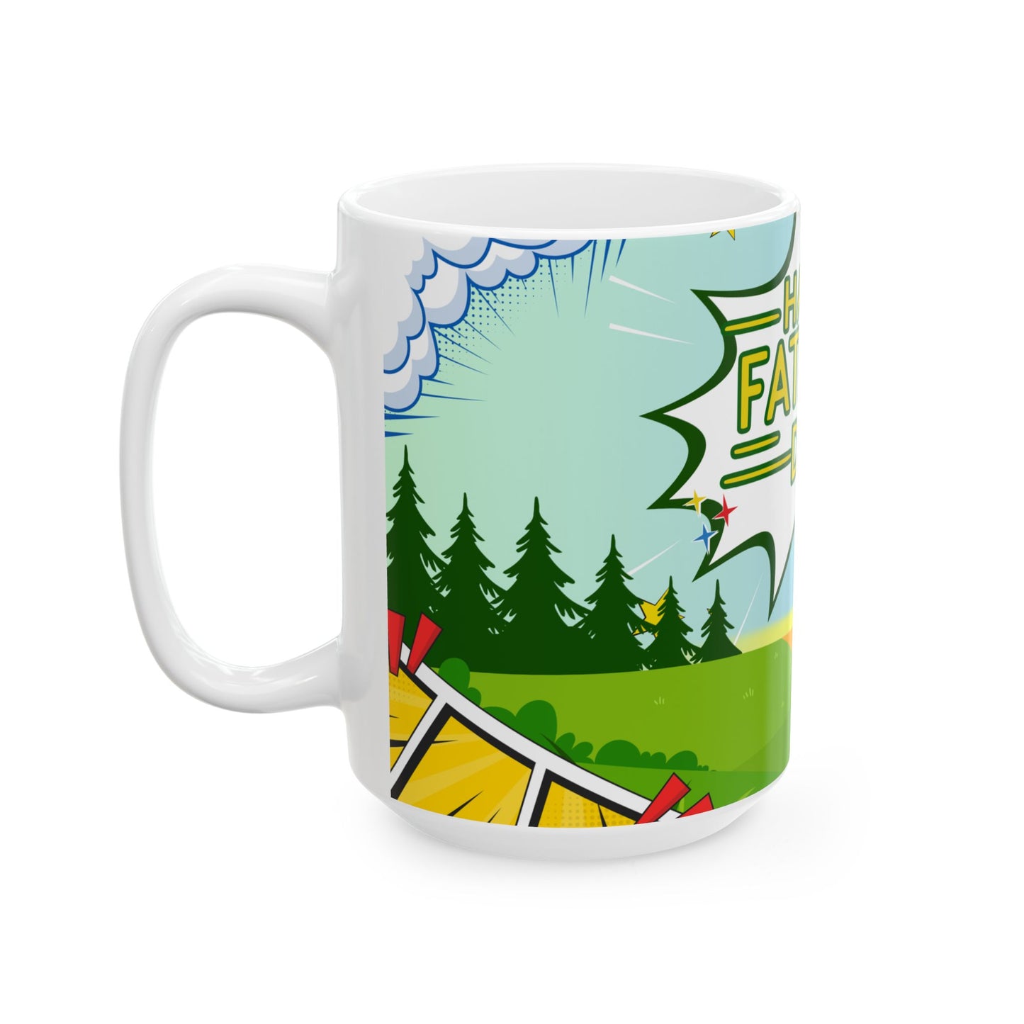 Happy Father's Day Ceramic Mug | Gift for Dad | Custom Coffee Cup for Father - 14060