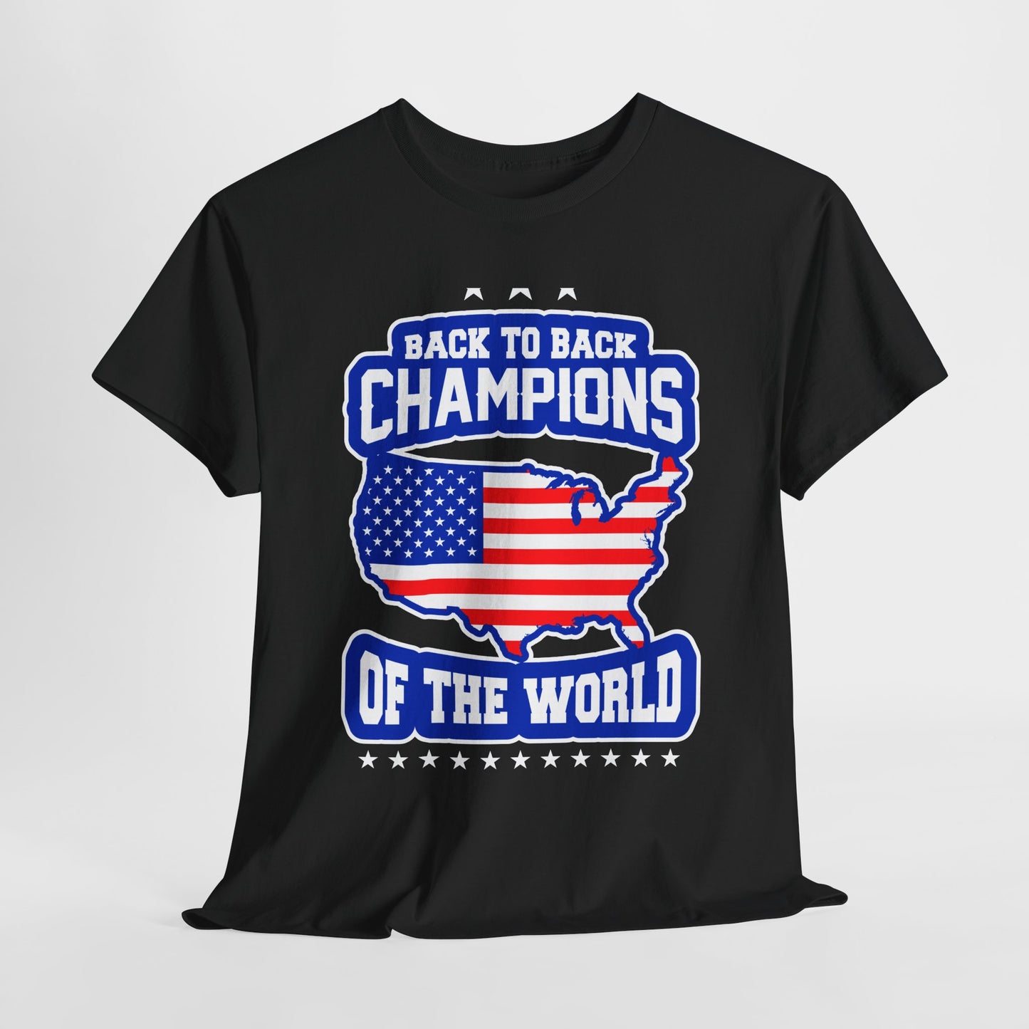 Back-to-Back Champions Unisex Tee | Perfect for Sports Fans, Casual Wear, Gifts, Fourth of July, BBQ Events - 13597