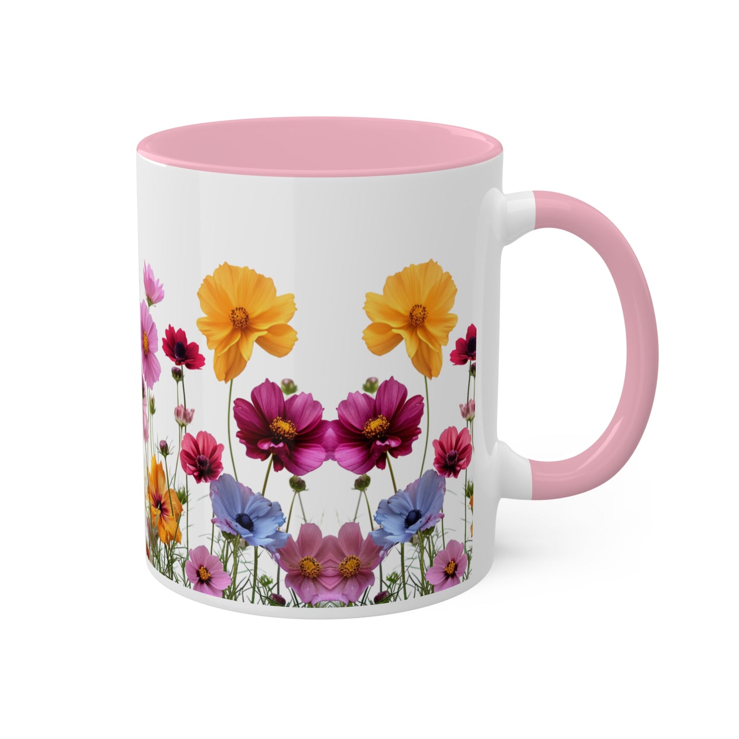 Bright Flowers - Colorful Mugs, 11oz