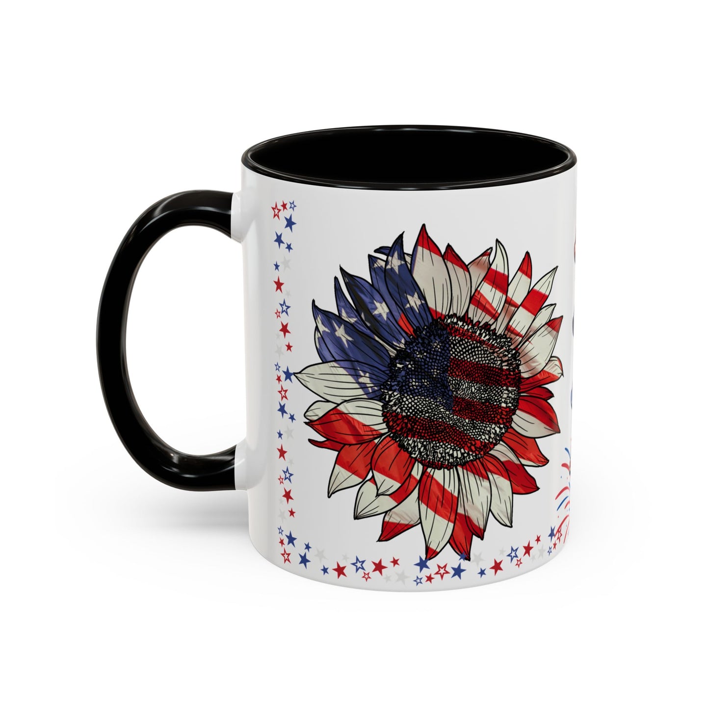 July 4, Red & Blue, Colorful Mugs, 11oz - 10590