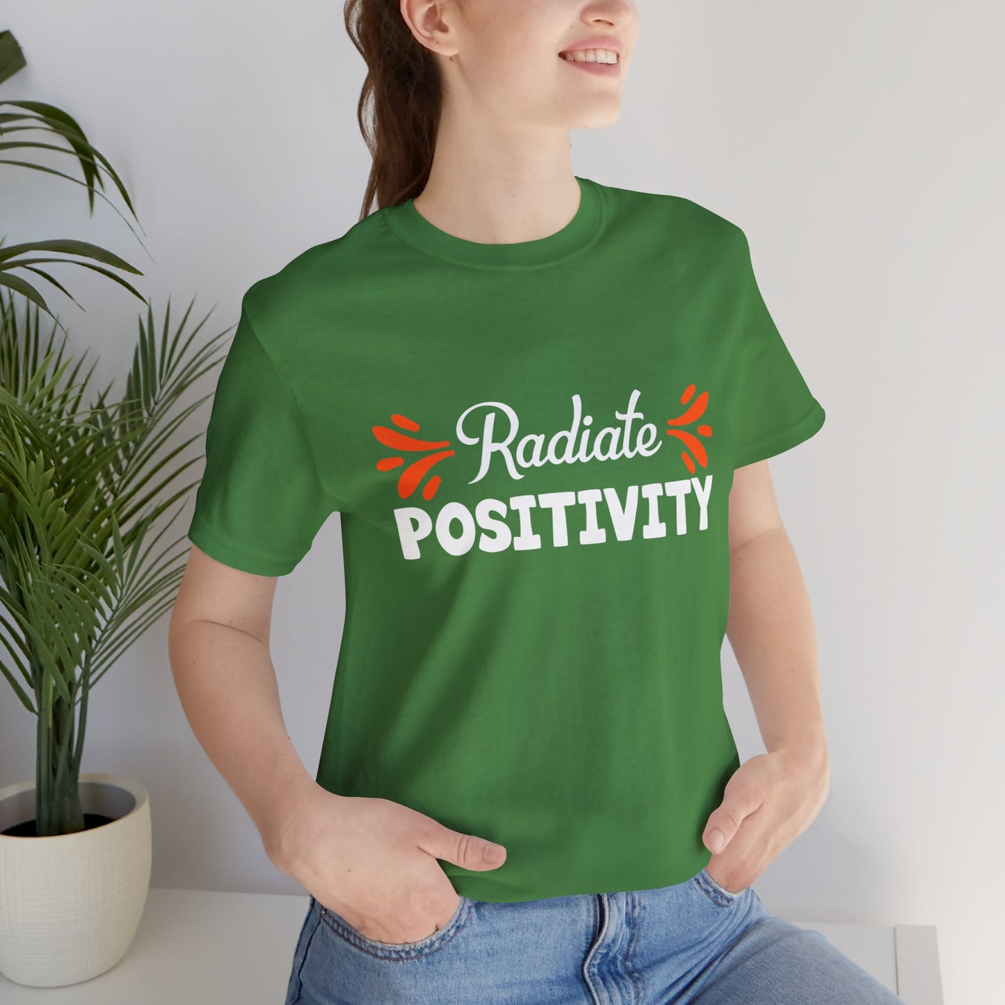 Motivational: Radiate Positivity - Unisex Jersey Short Sleeve Tee