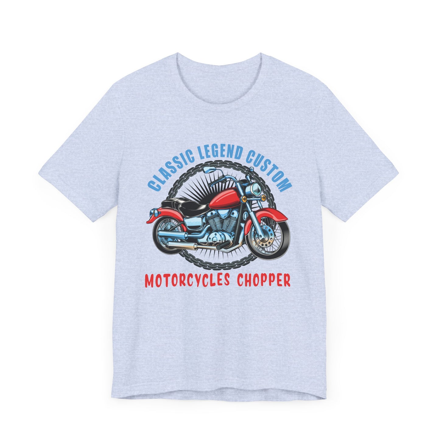 Classic Legend Custom, Motorcycle Chopper - Unisex Jersey Short Sleeve Tee - 13556